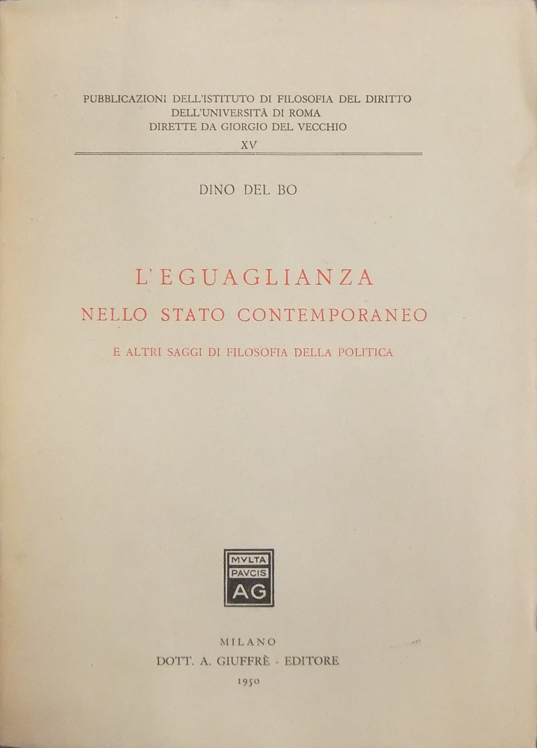 L'eguaglianza nello stato contemporaneo