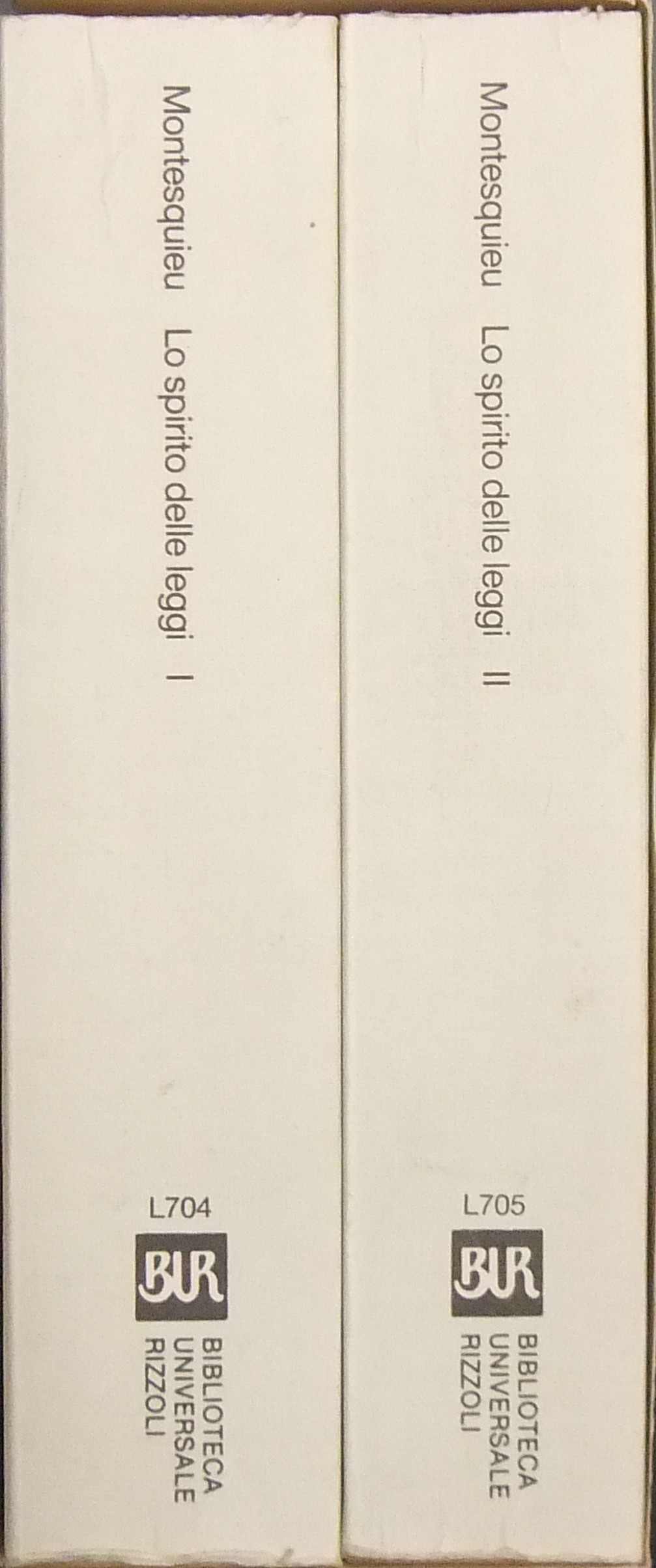 Lo spirito delle leggi.