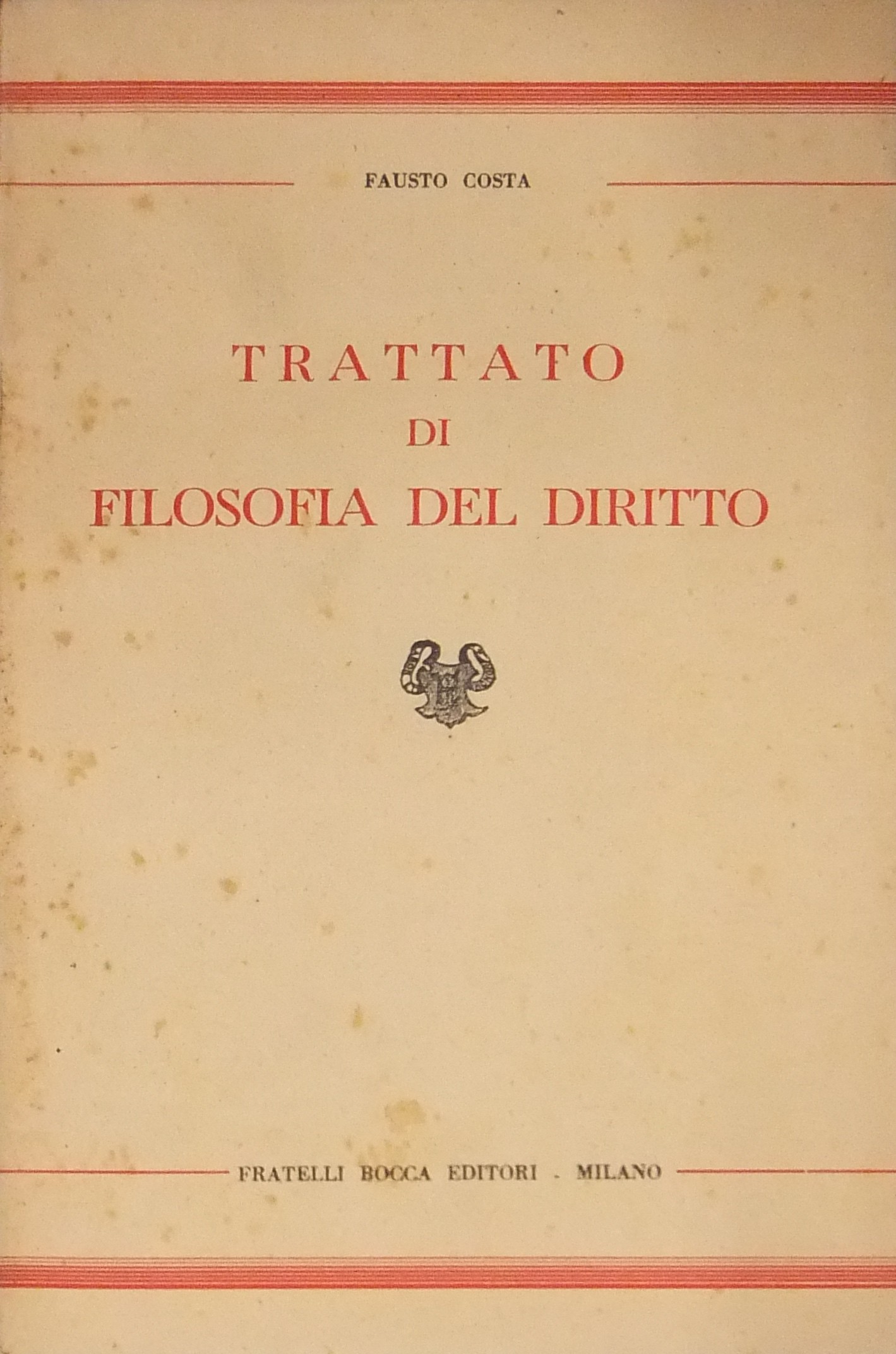 Trattato di filosofia del diritto