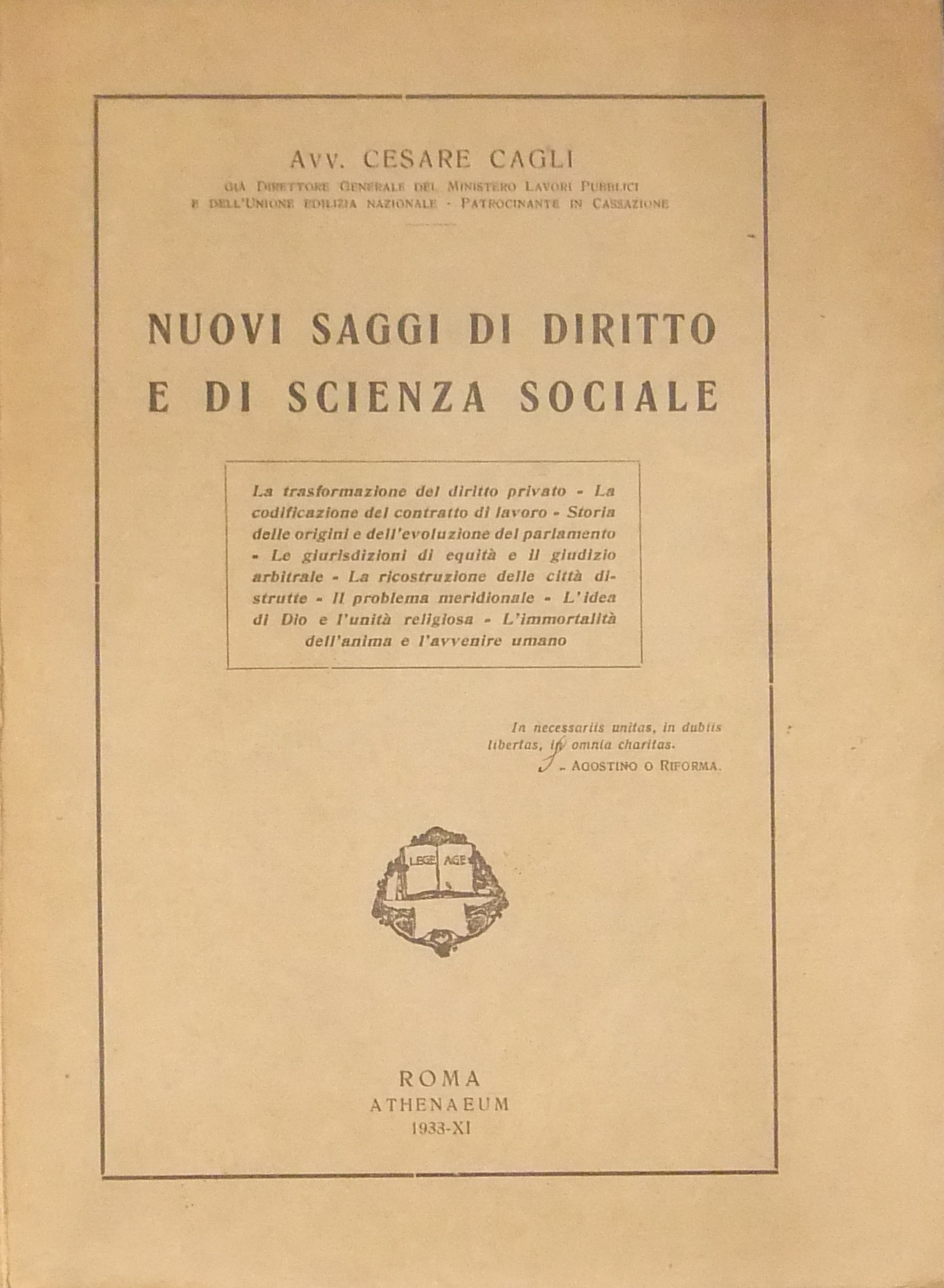 Nuovi saggi di diritto e di scienza sociale
