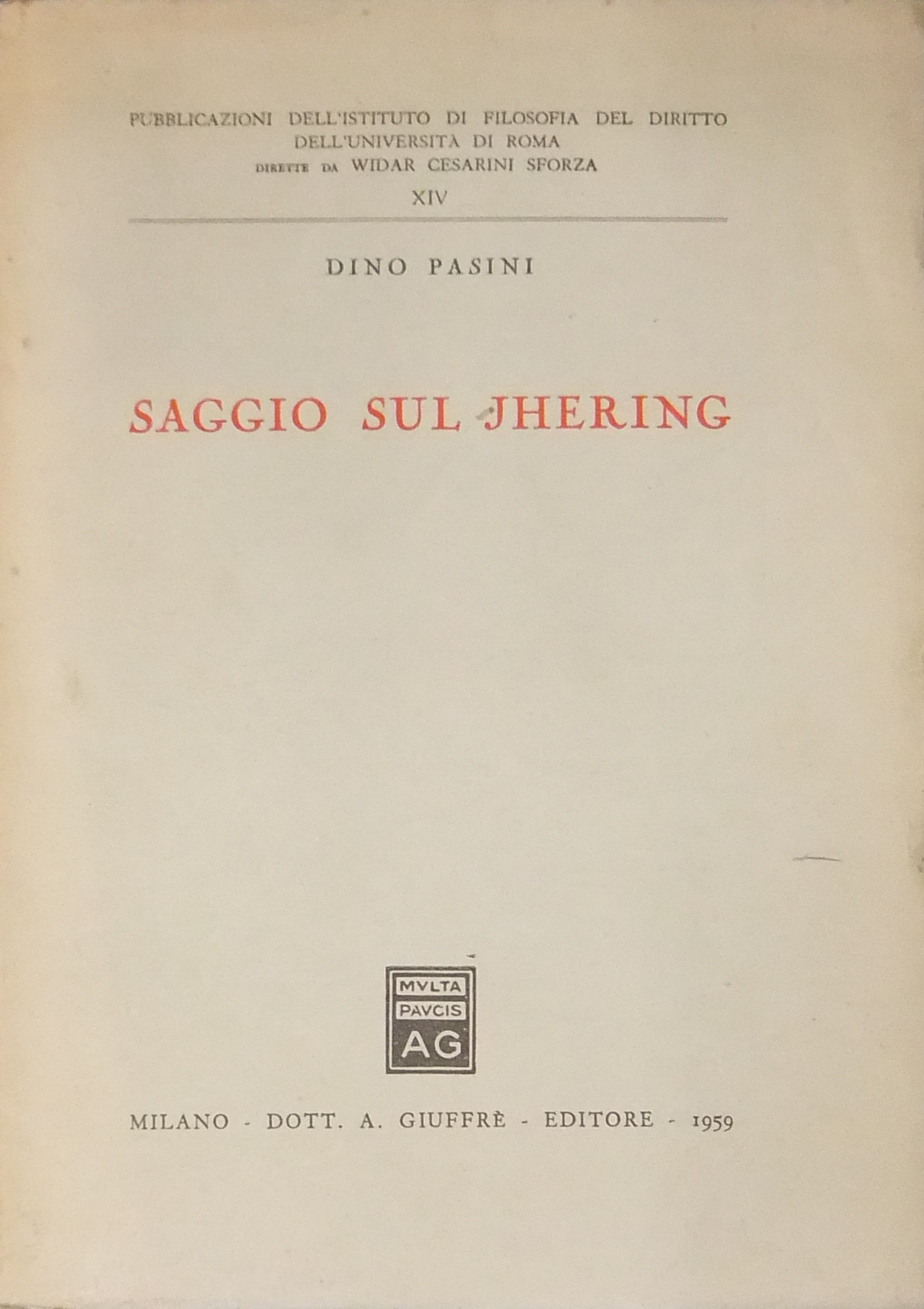 Saggio sul Jhering