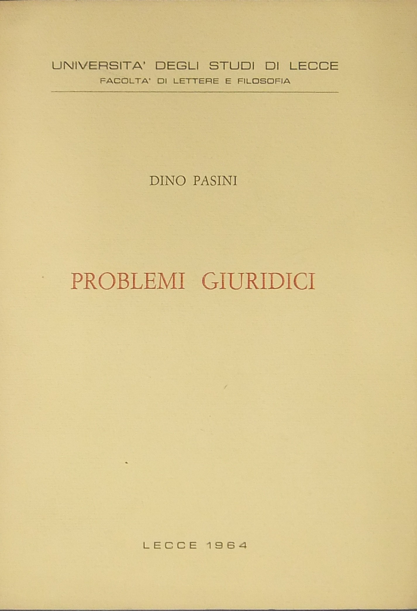 Problemi giuridici