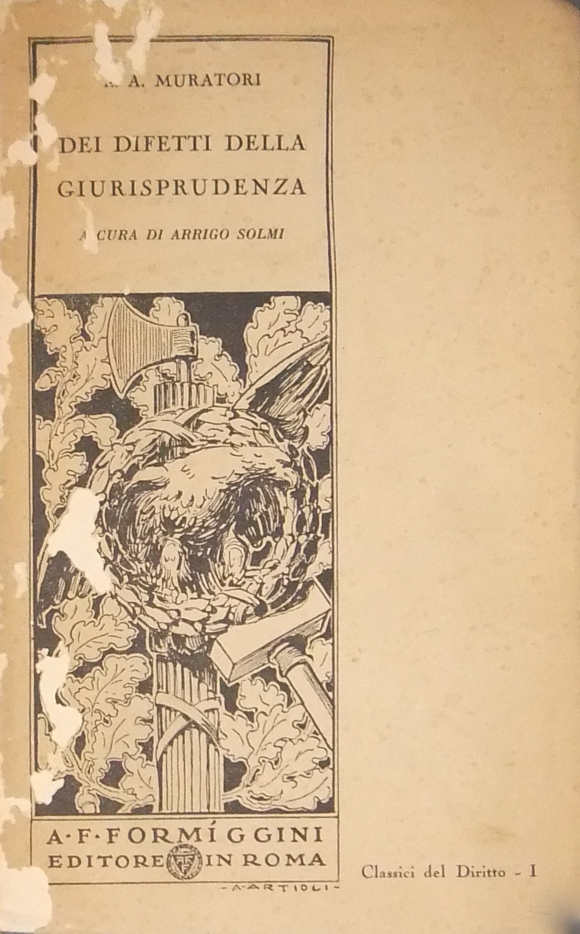 Dei difetti della giurisprudenza. Trattato