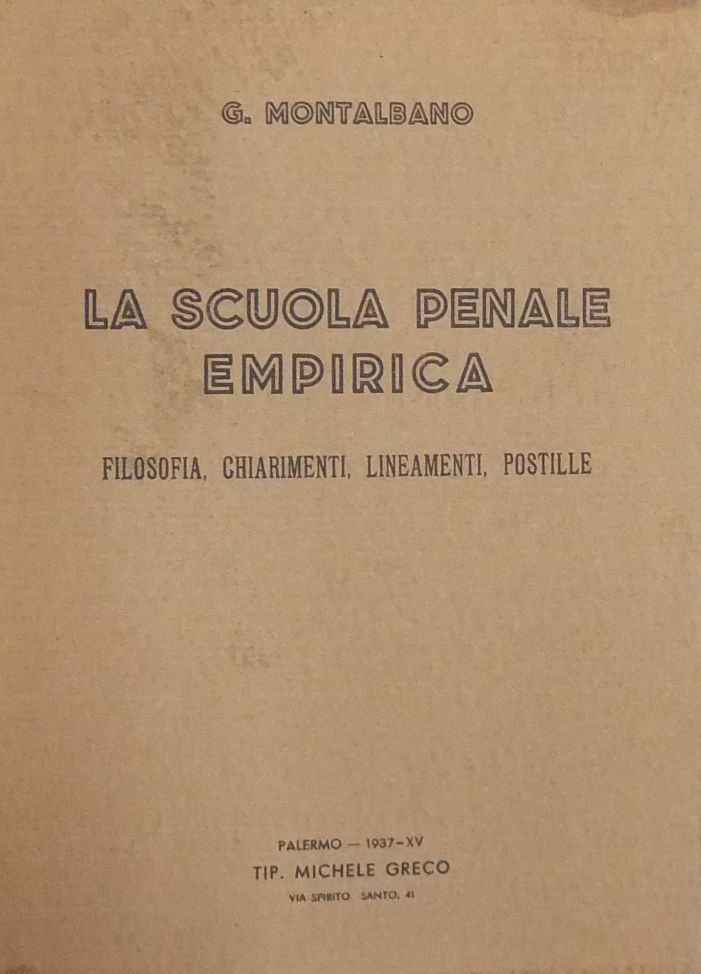 La scuola penale empirica.
