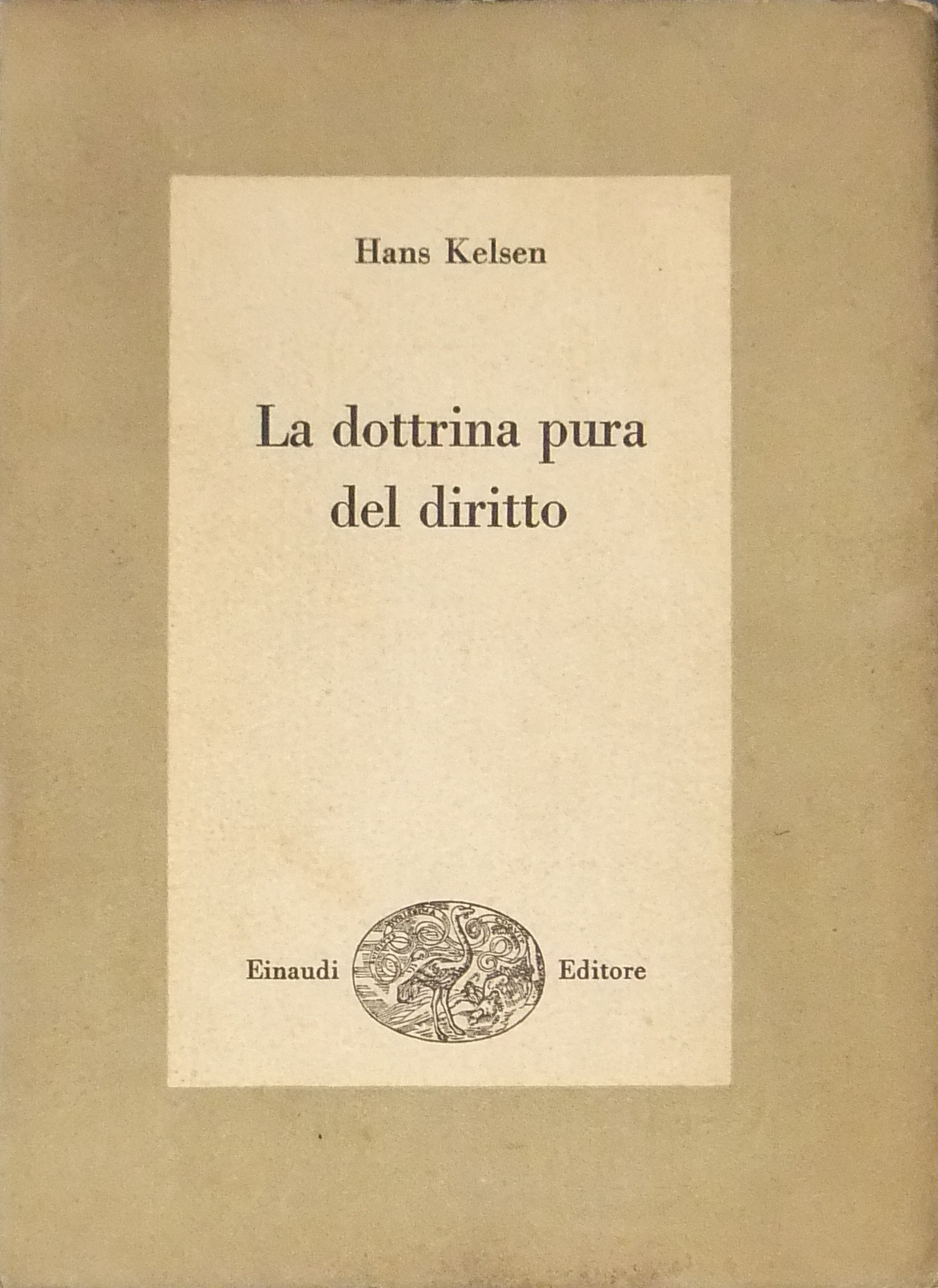 La dottrina pura del diritto.