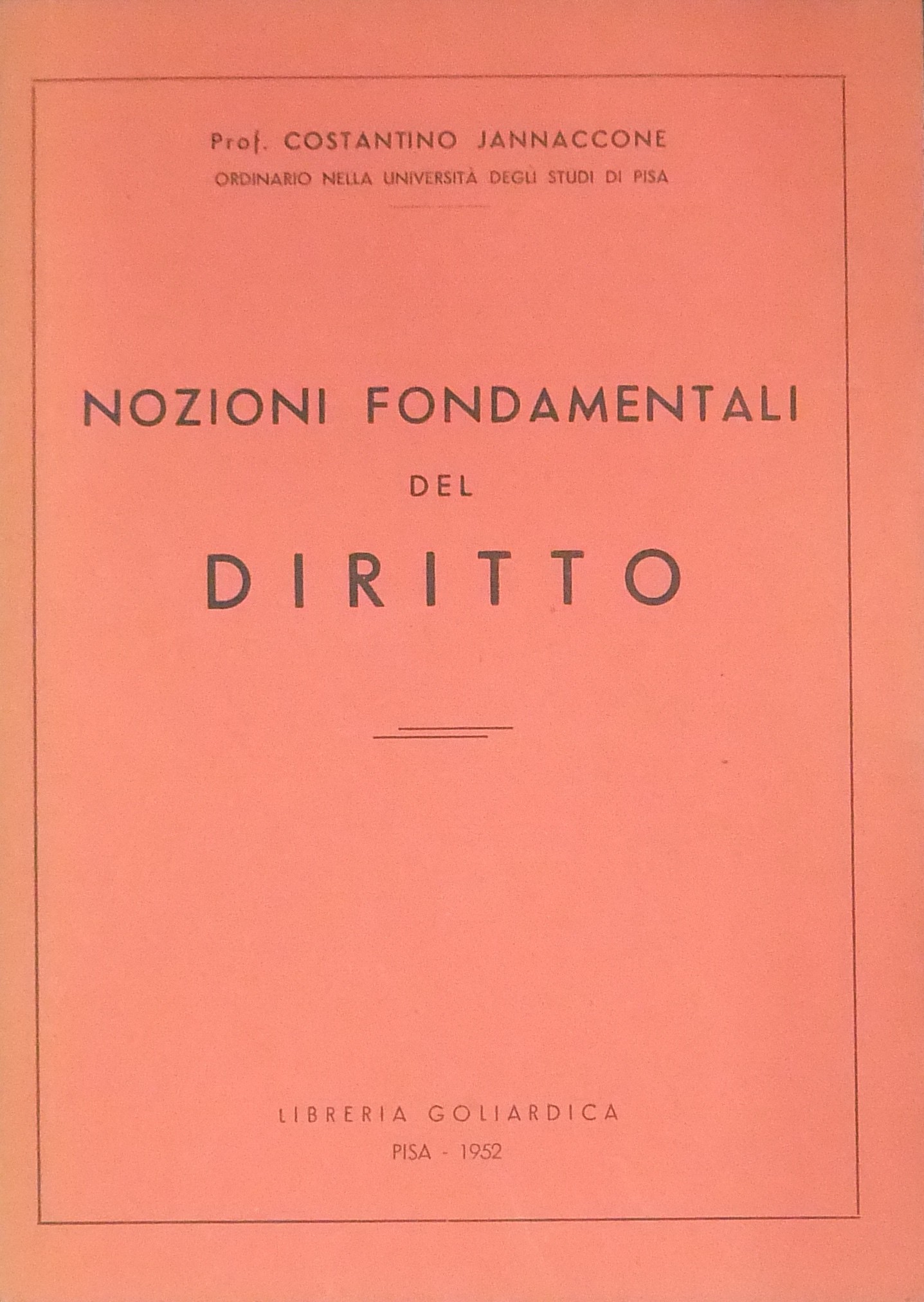 Nozioni fondamentali del diritto