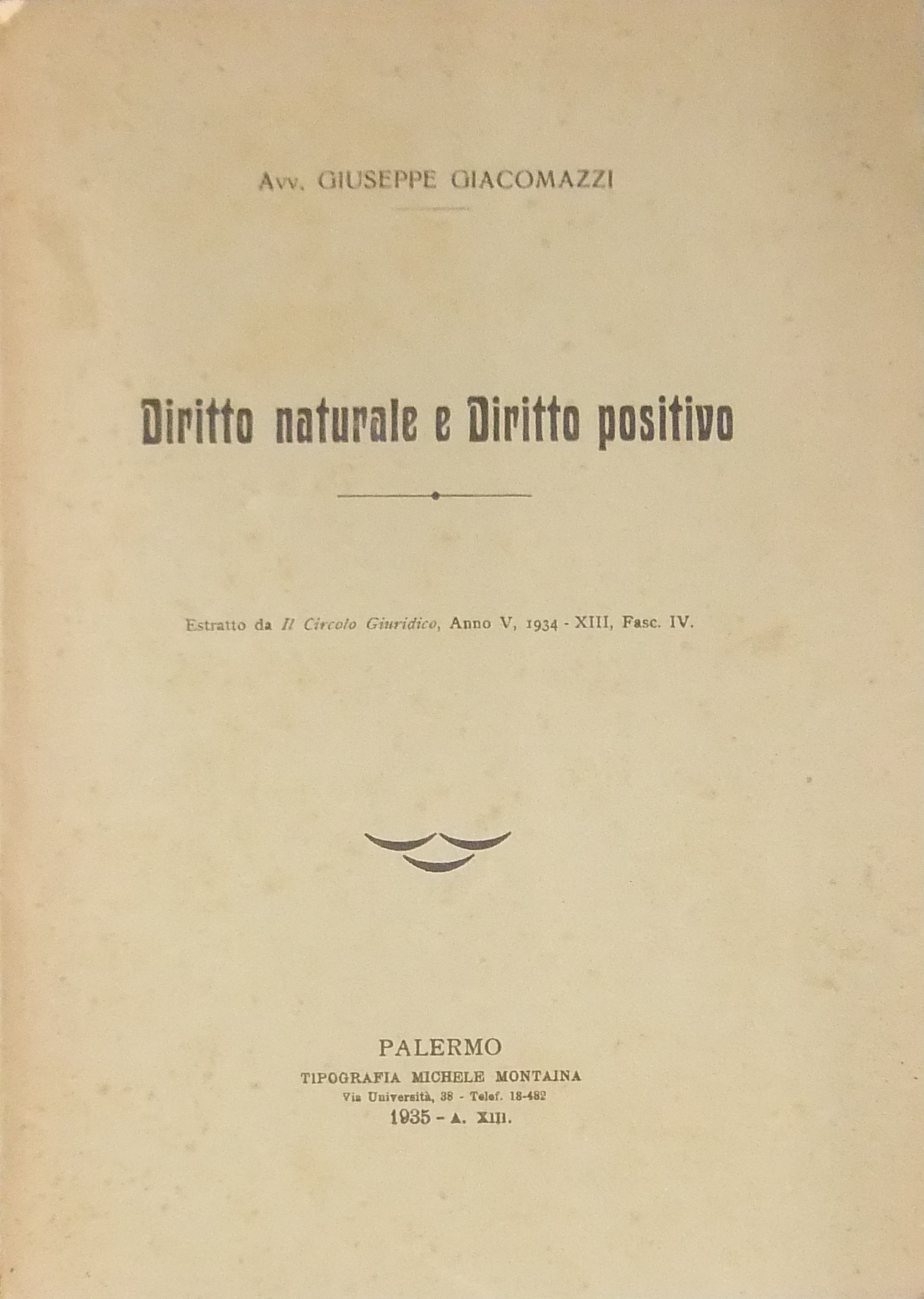 Diritto naturale e diritto positivo