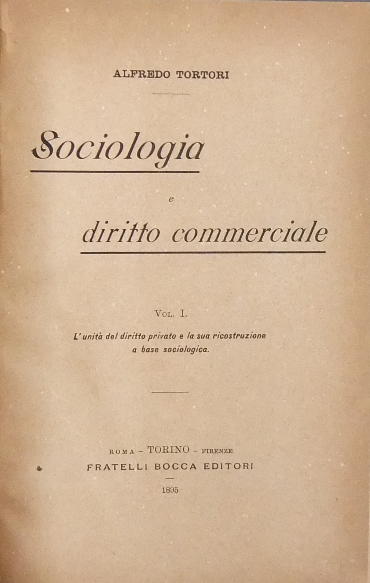 Sociologia e diritto commerciale. 