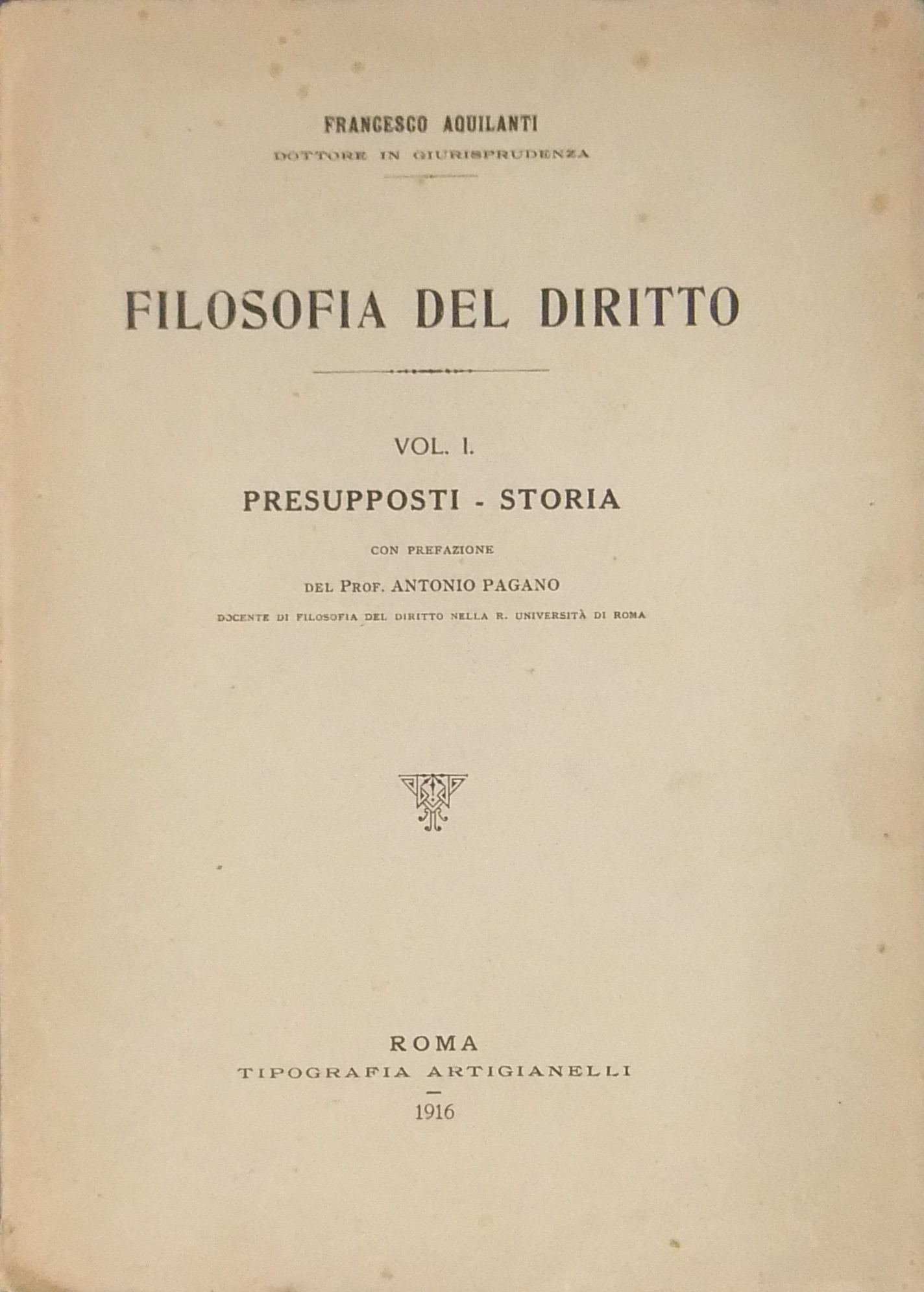 Filosofia del diritto.