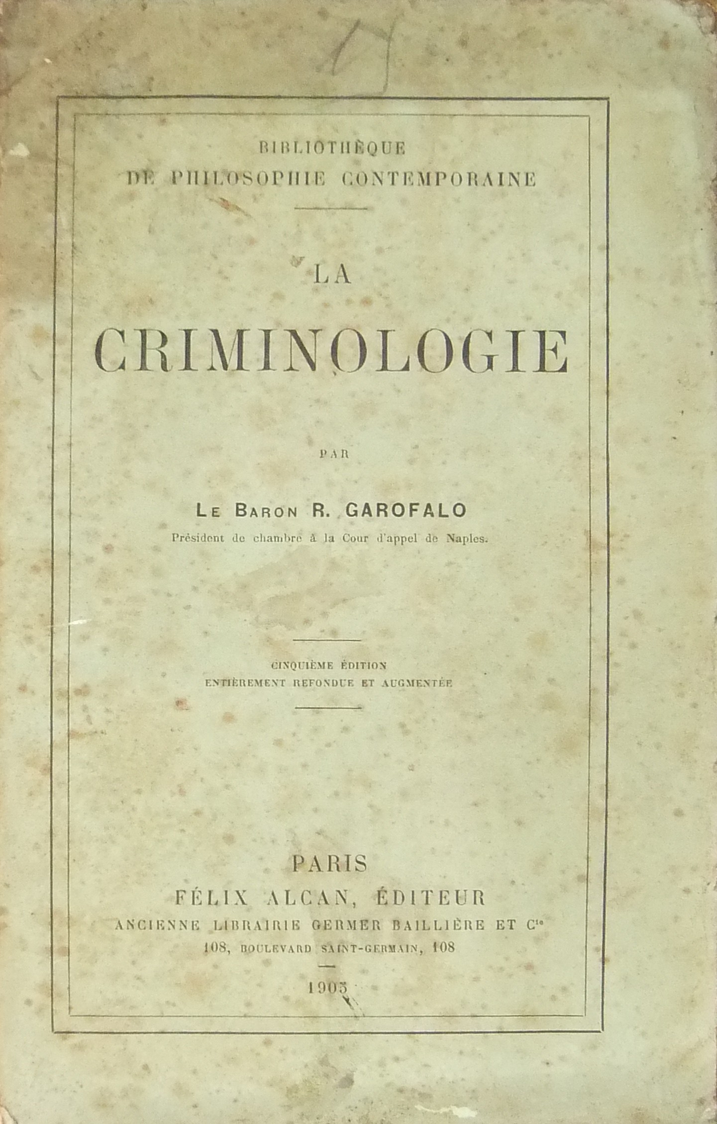 La criminologie