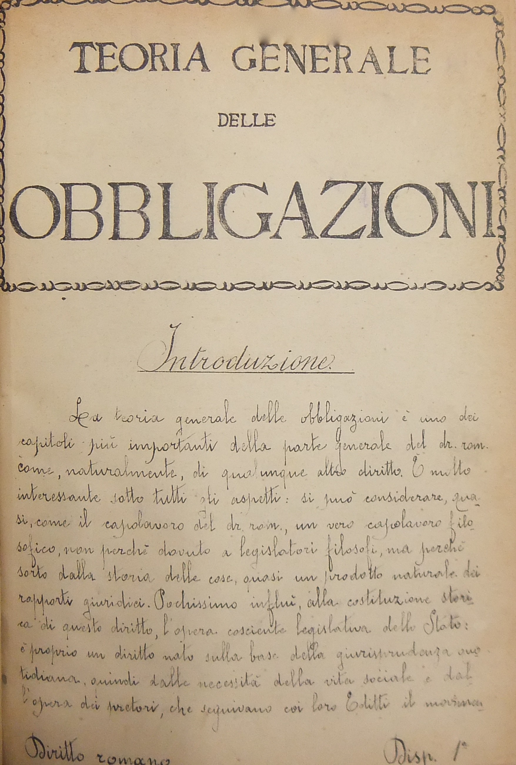 Le fonti delle obbligazioni.