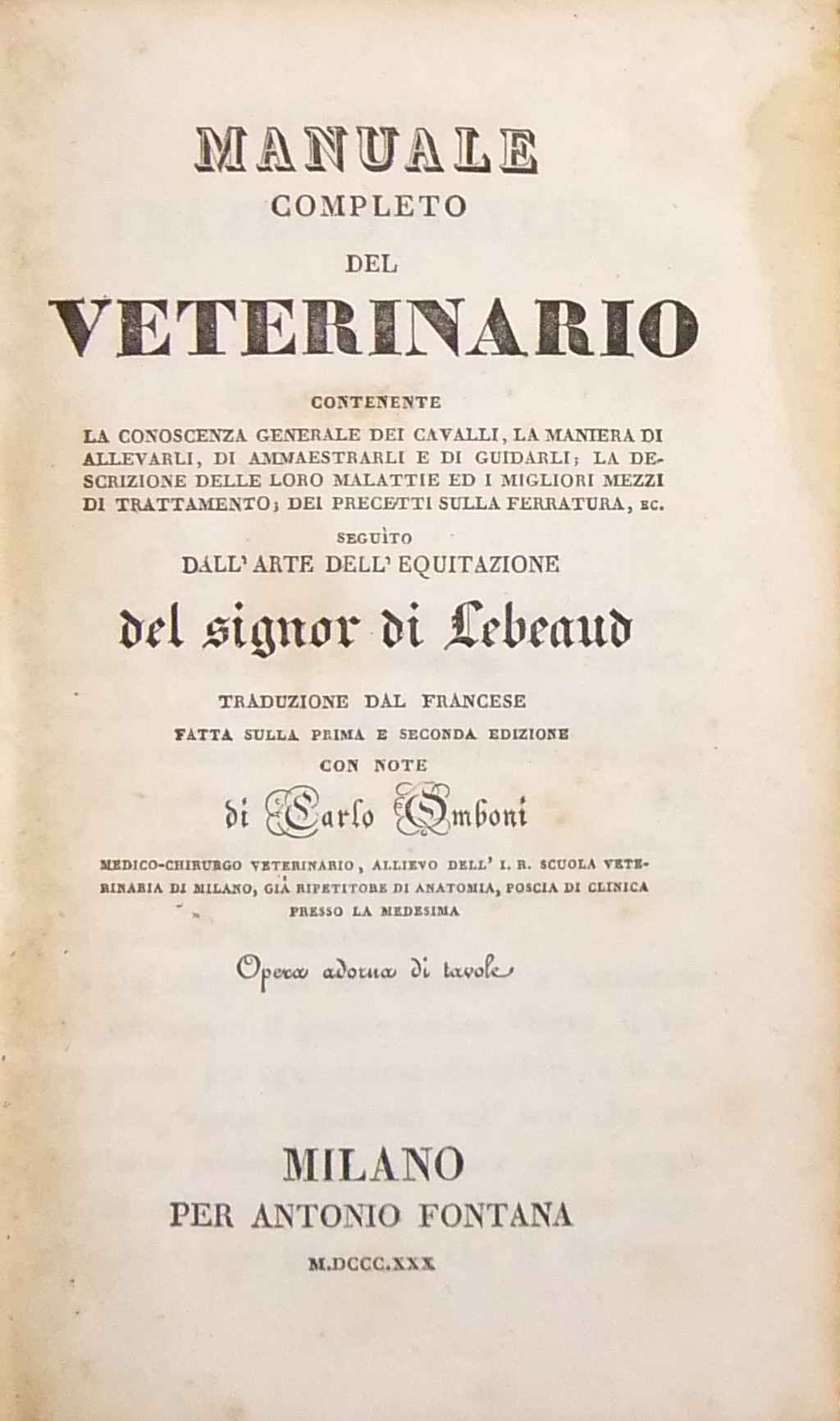 Manuale completo del veterinario