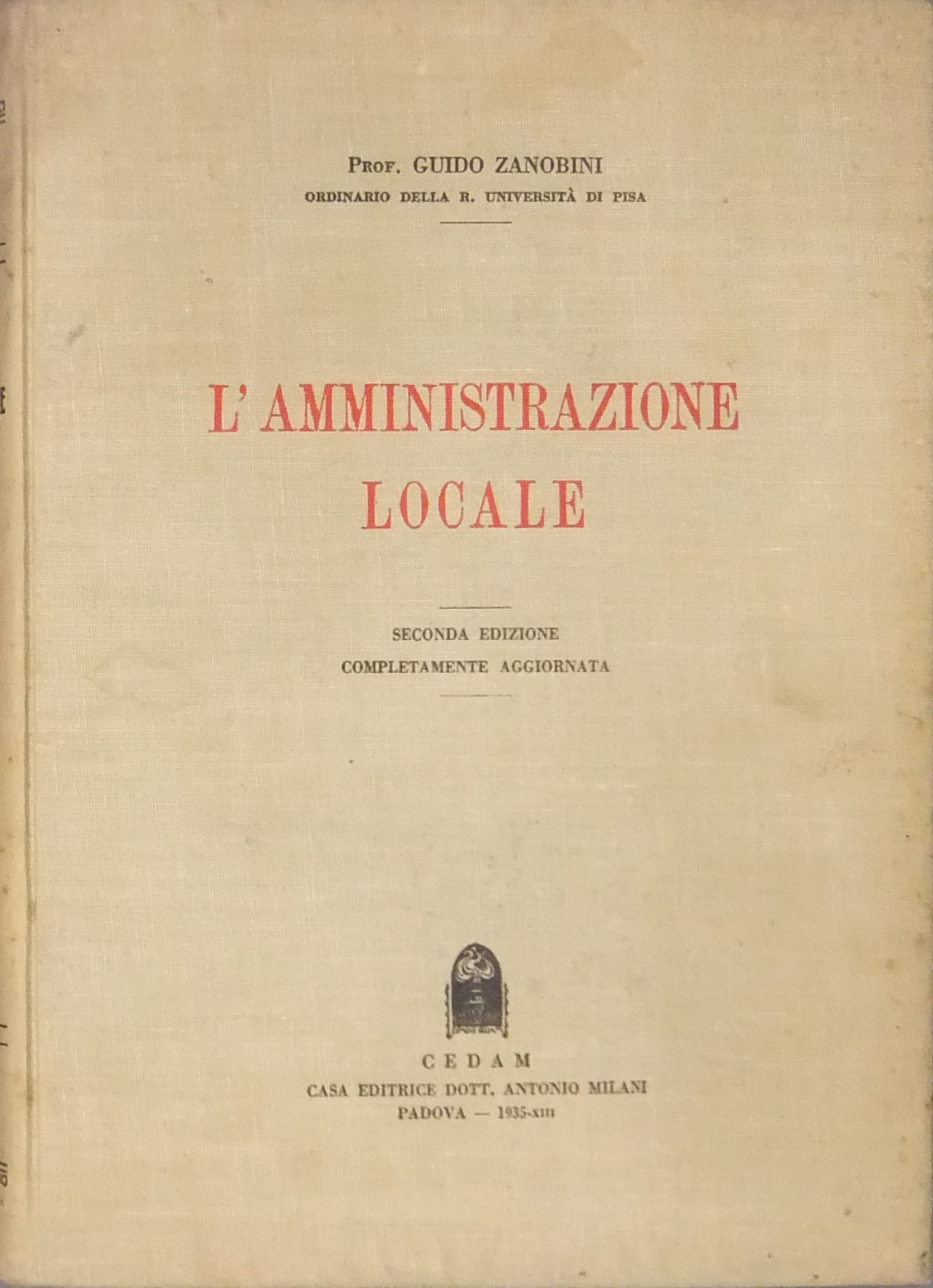 L'amministrazione locale