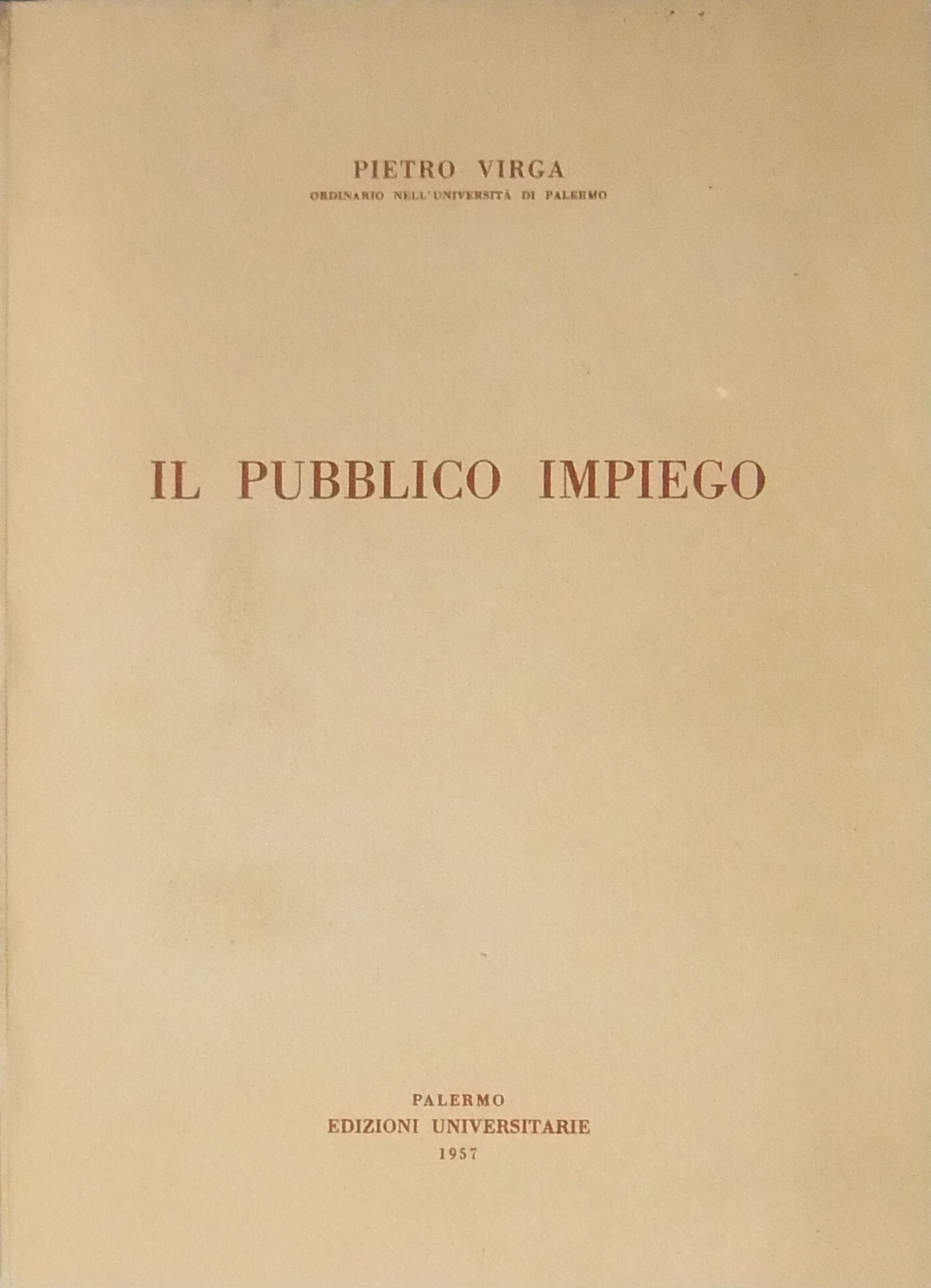 Il pubblico impiego