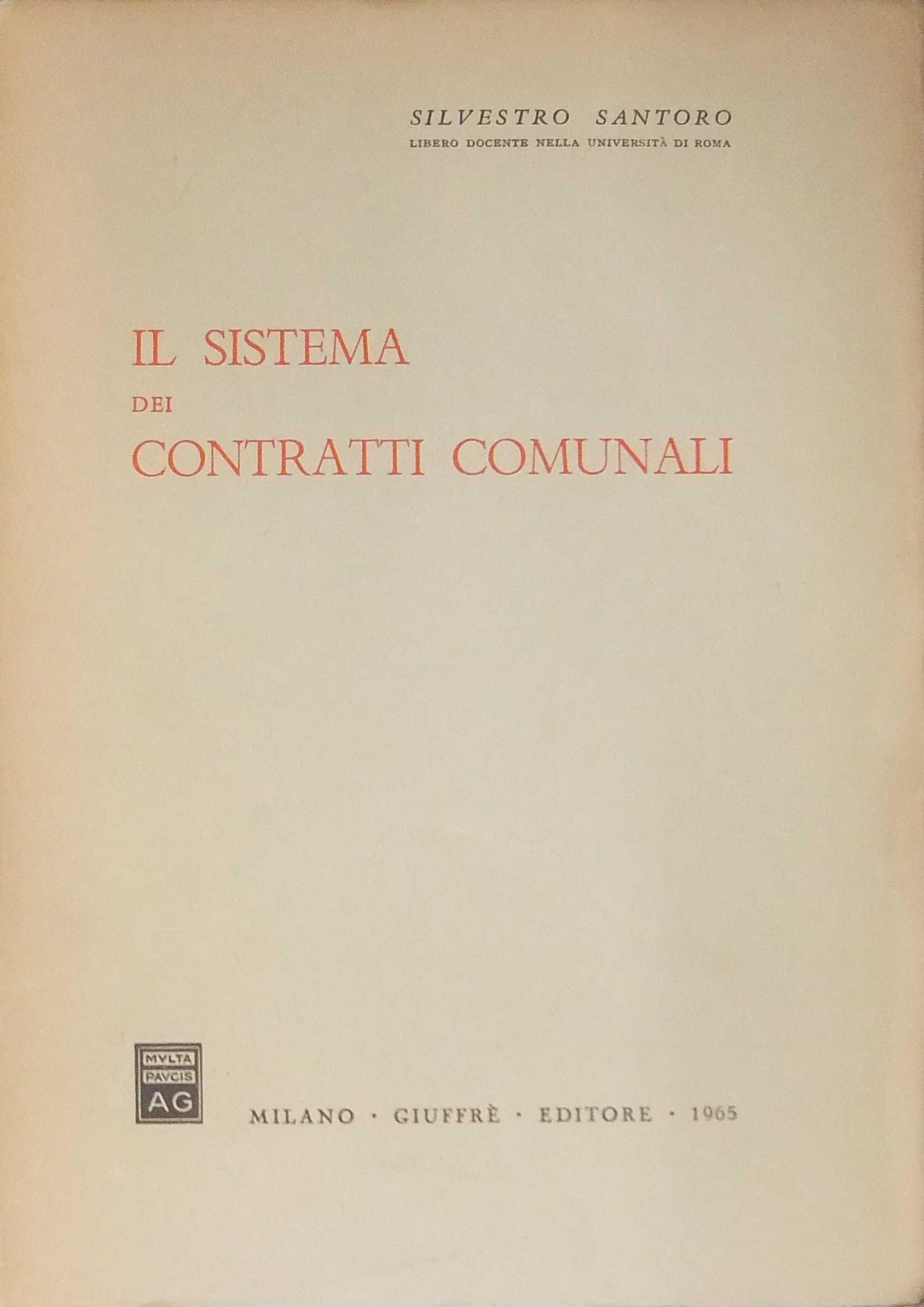 Il sistema dei contratti comunali