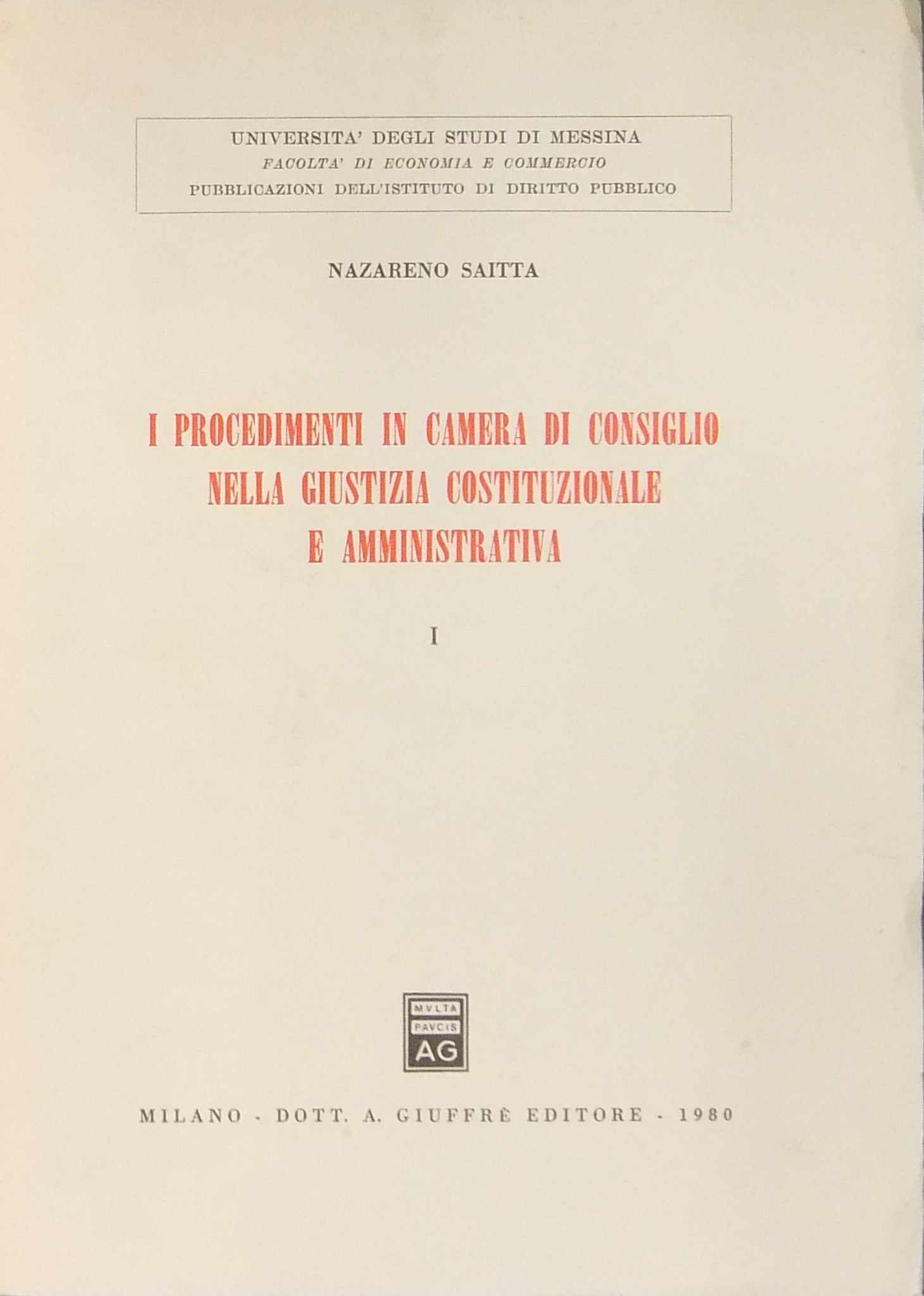 I procedimenti in Camera di Consiglio 