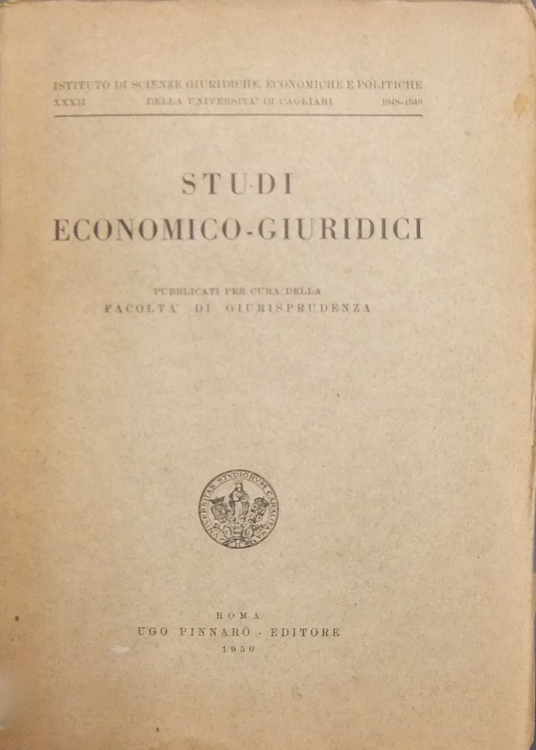 Studi economico-giuridici.