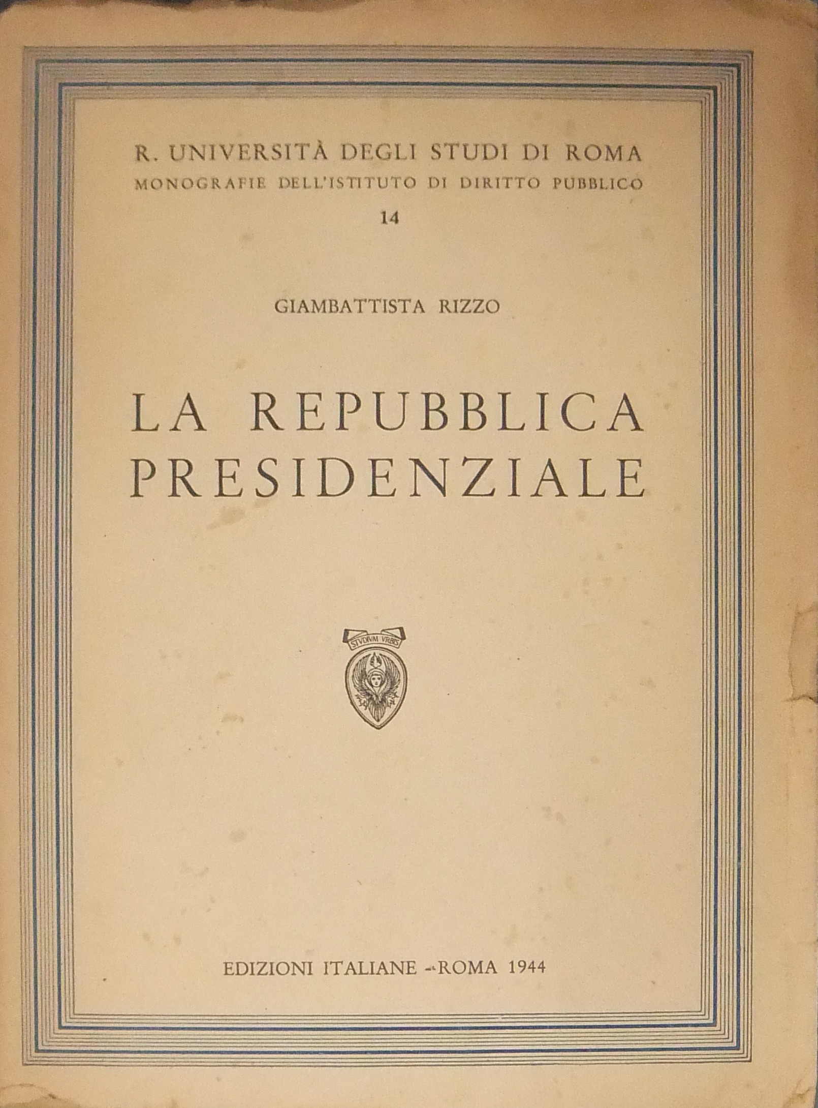 La repubblica presidenziale