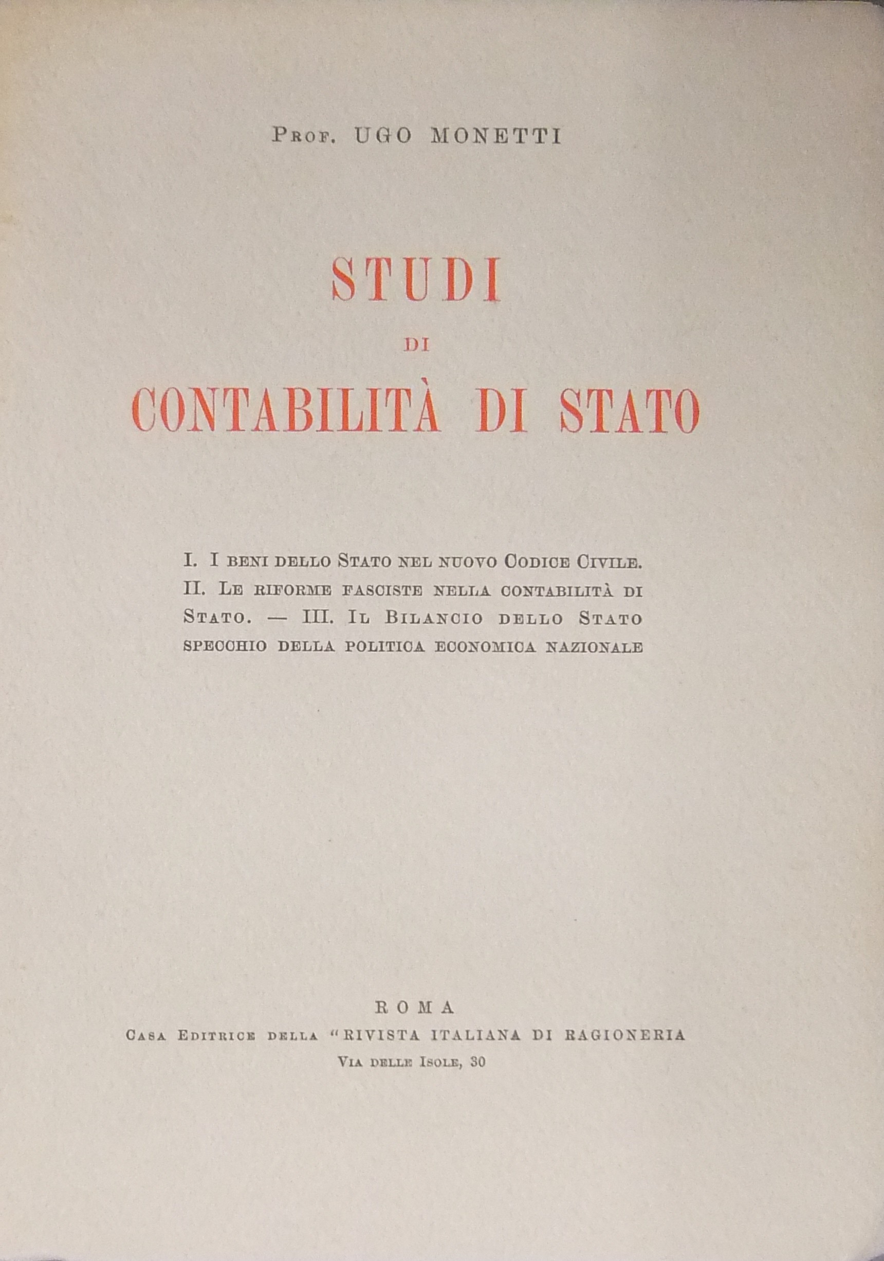 Studi di contabilità di Stato