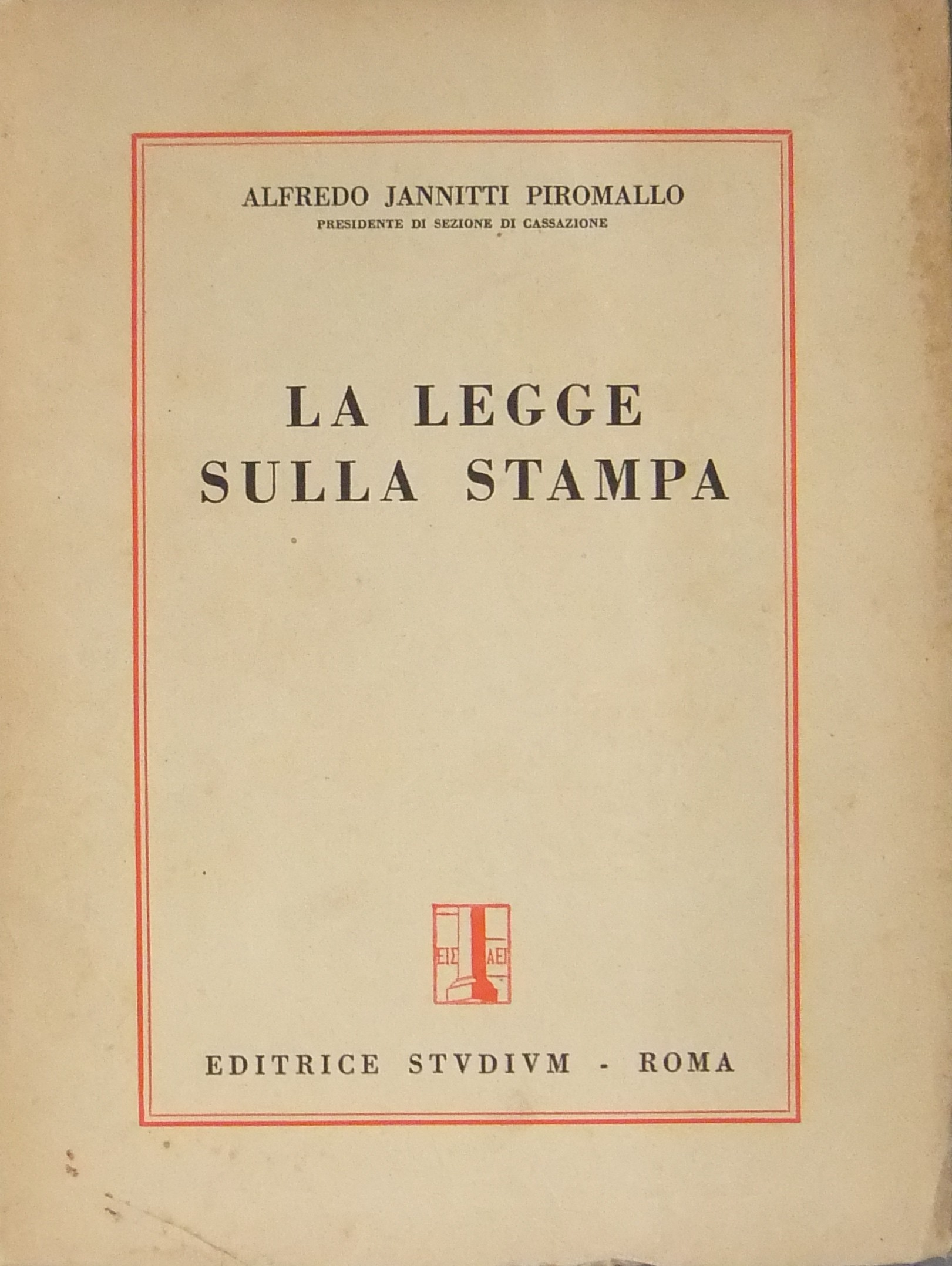 La legge sulla stampa.