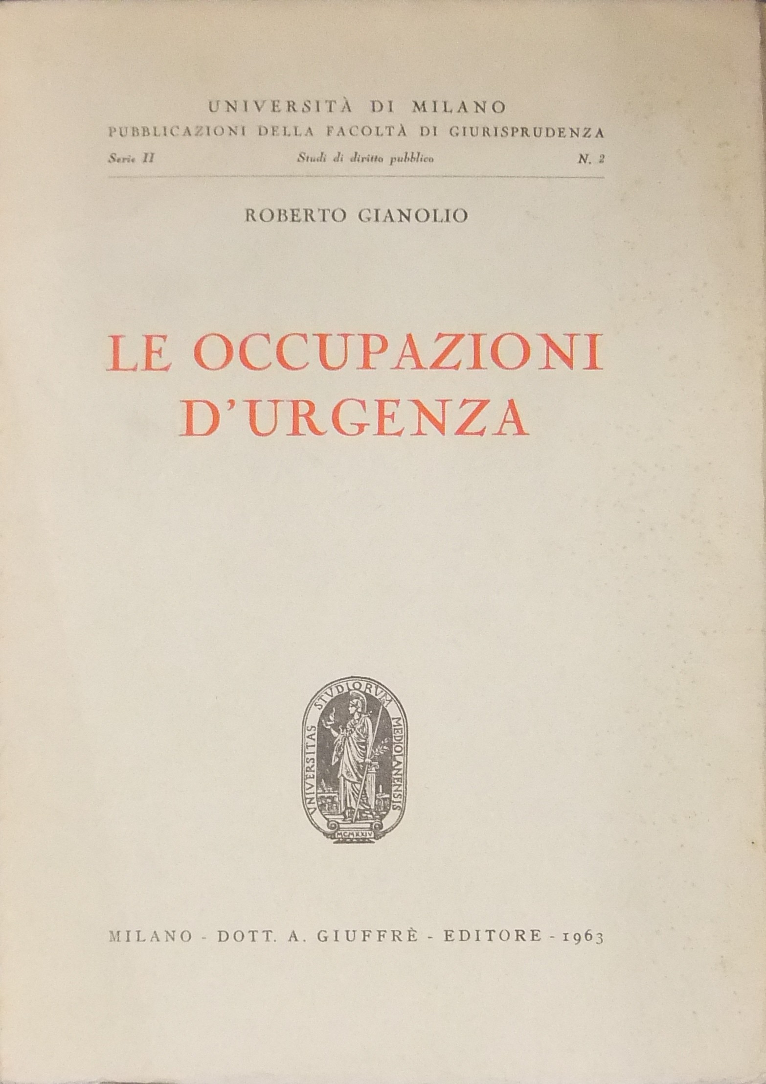 Le occupazioni d'urgenza