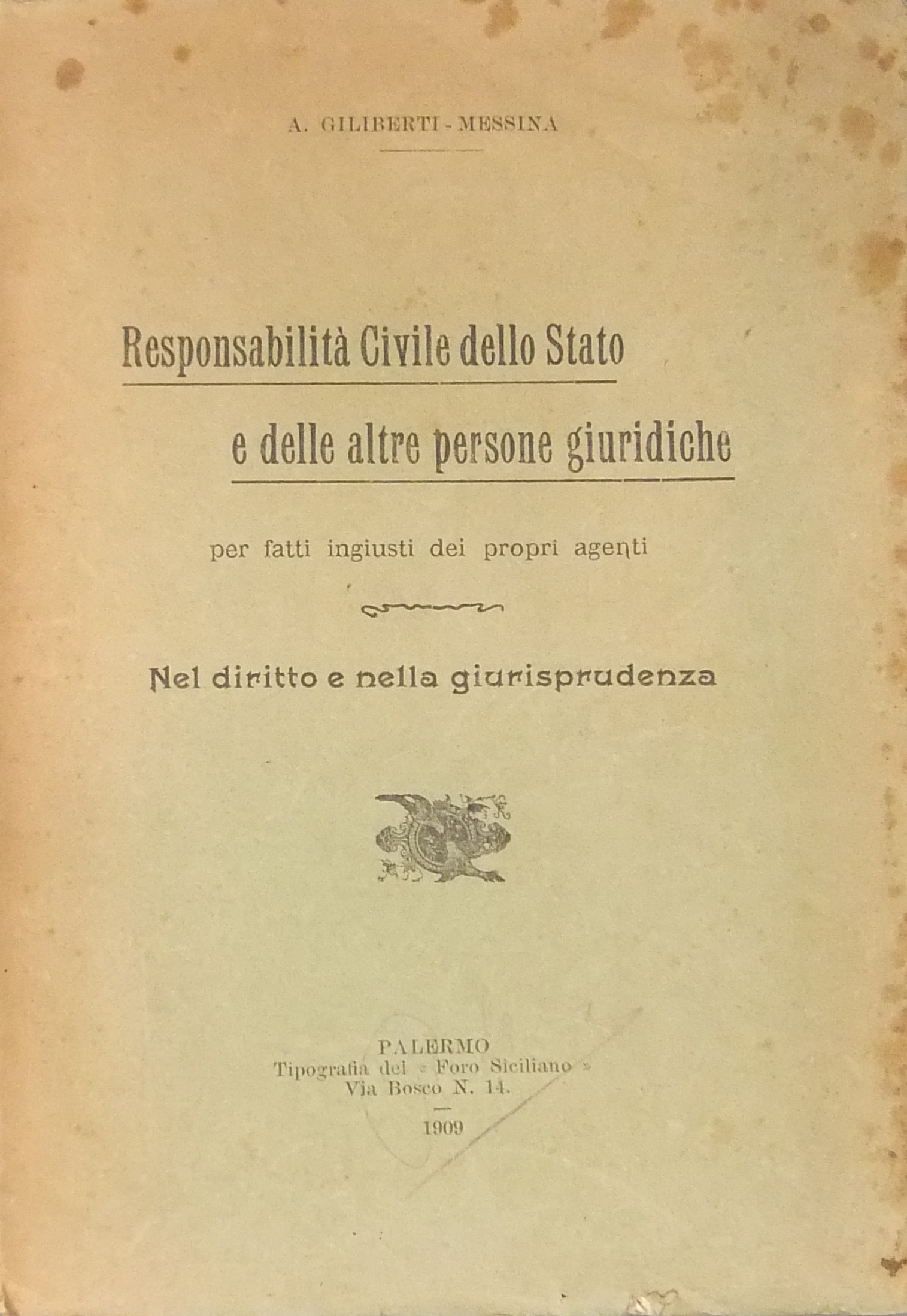 Responsabilità civile dello Stato 