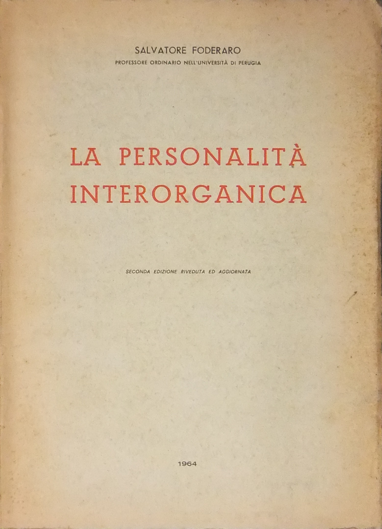 La personalità interorganica