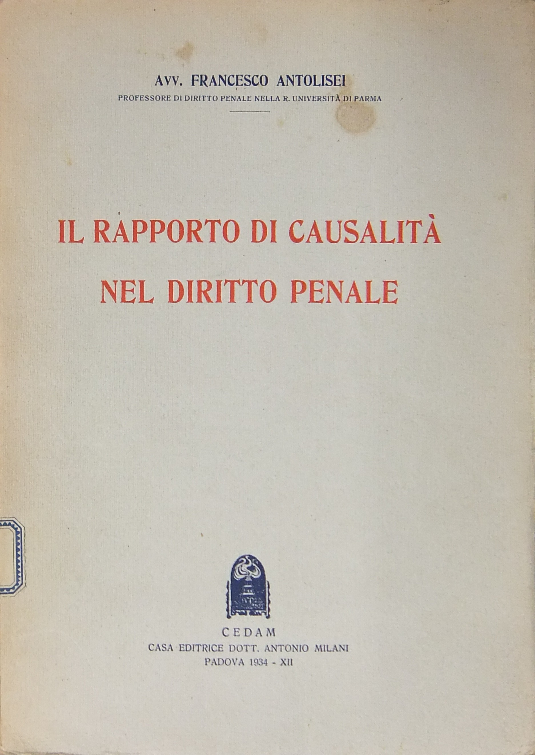 Il rapporto di causalità nel diritto penale