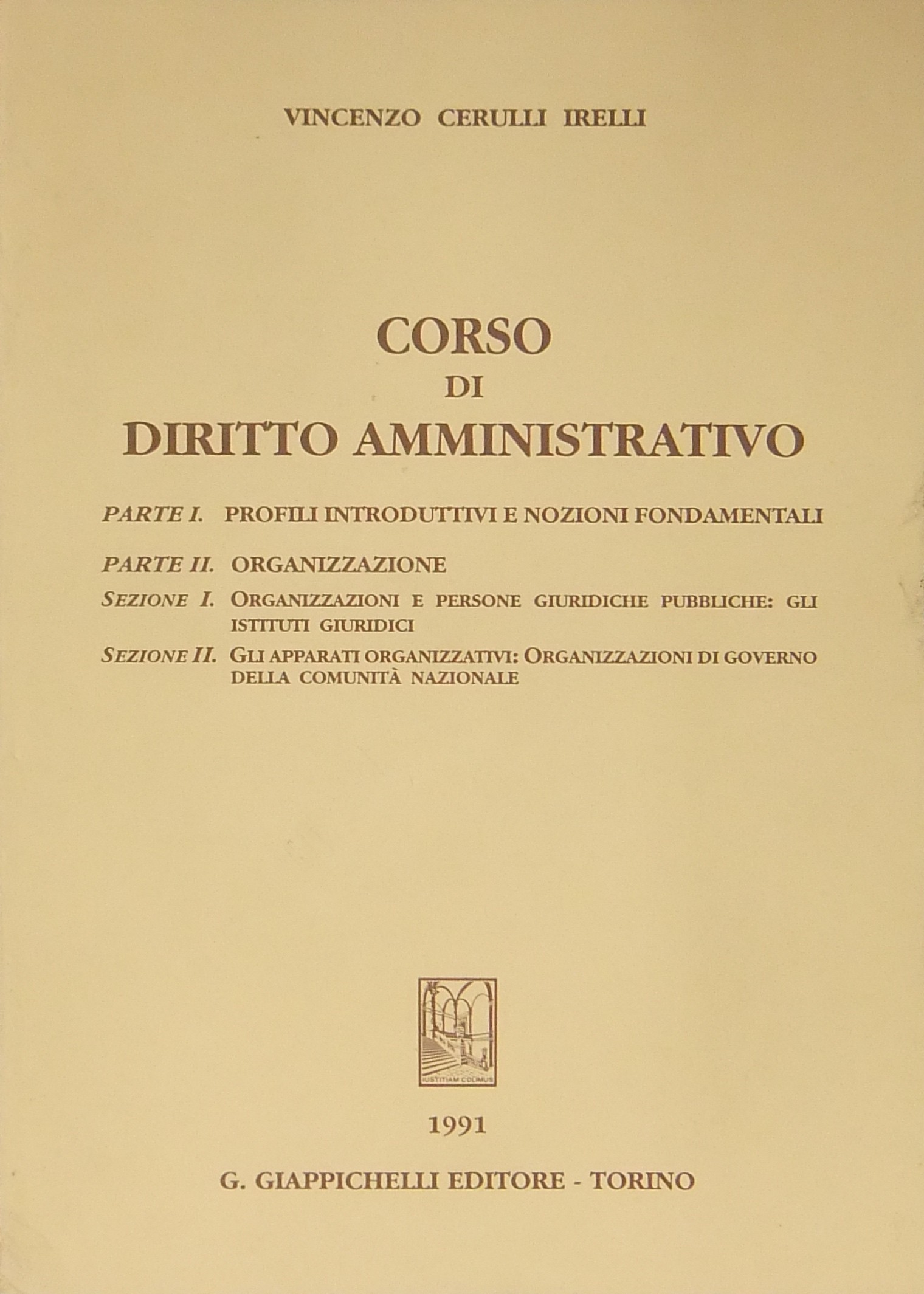 Corso di diritto amministrativo