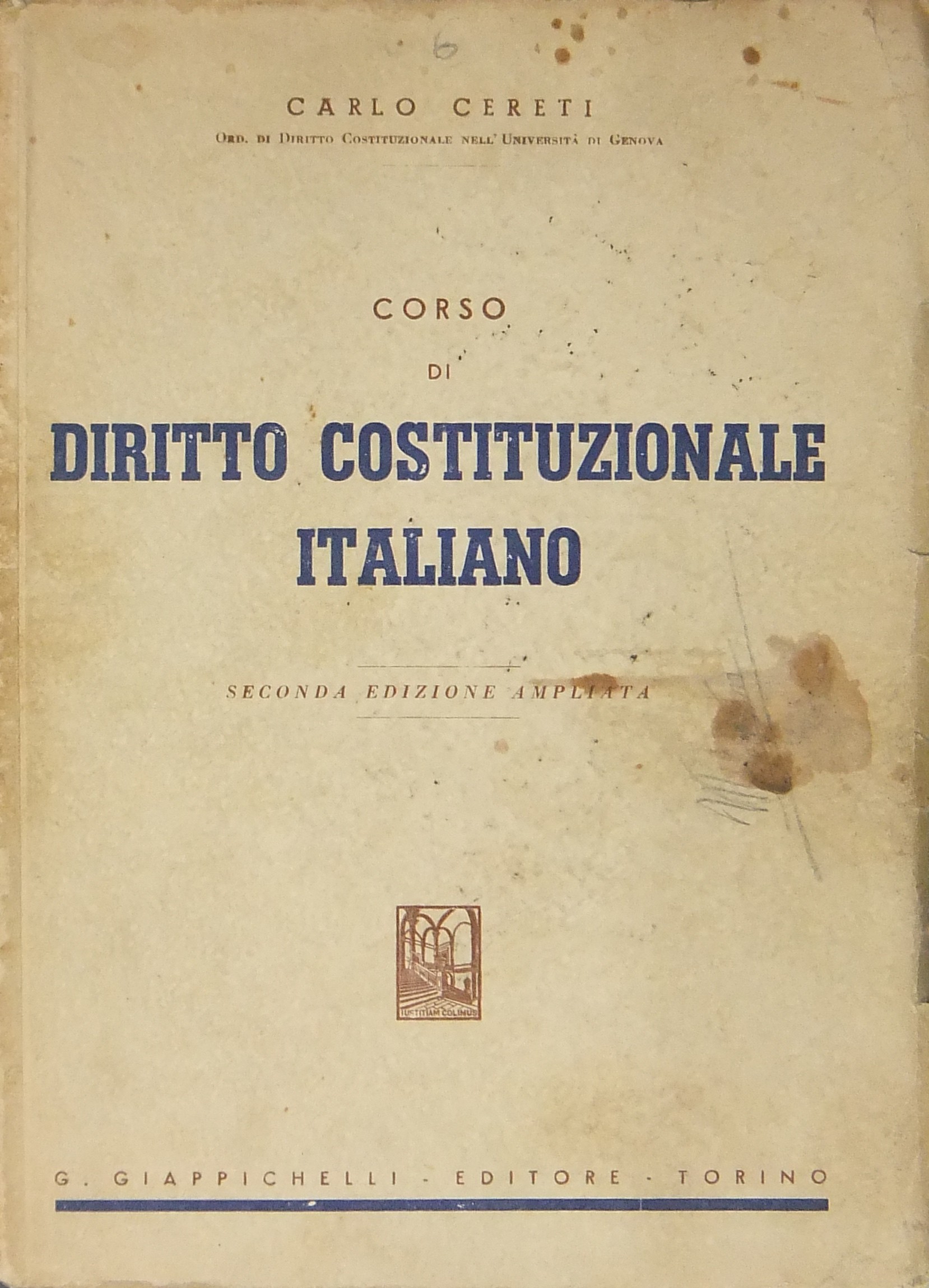 Corso di diritto costituzionale italiano