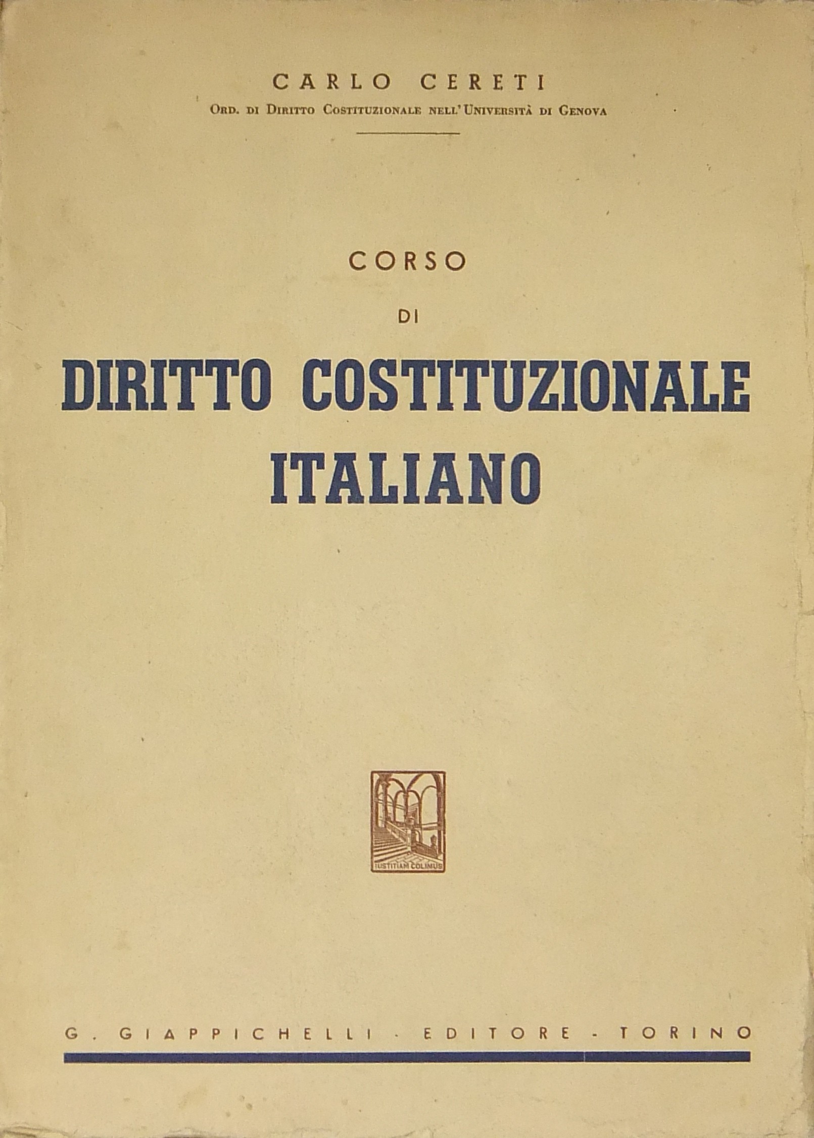 Corso di diritto costituzionale italiano