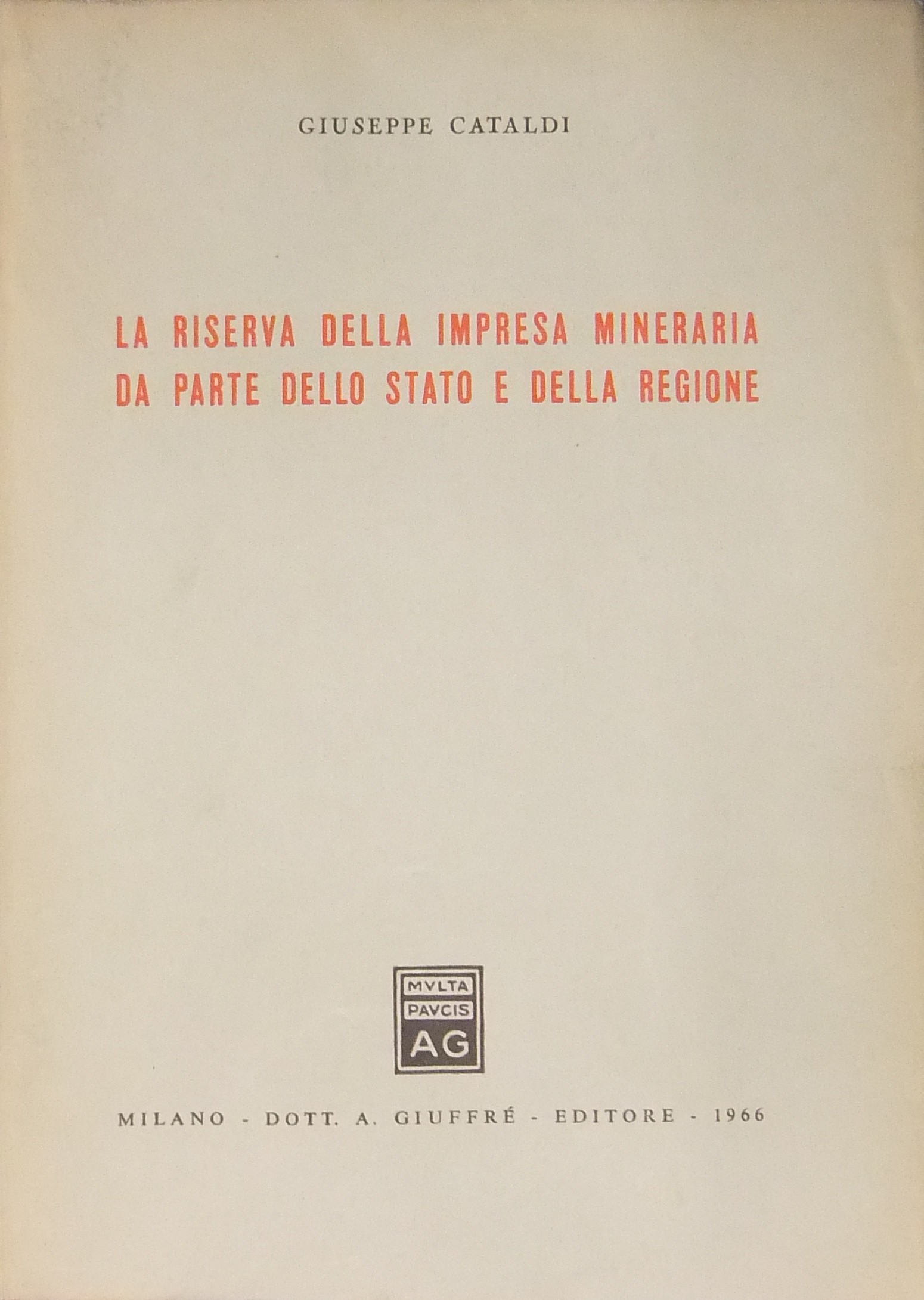 La riserva della impresa mineraria