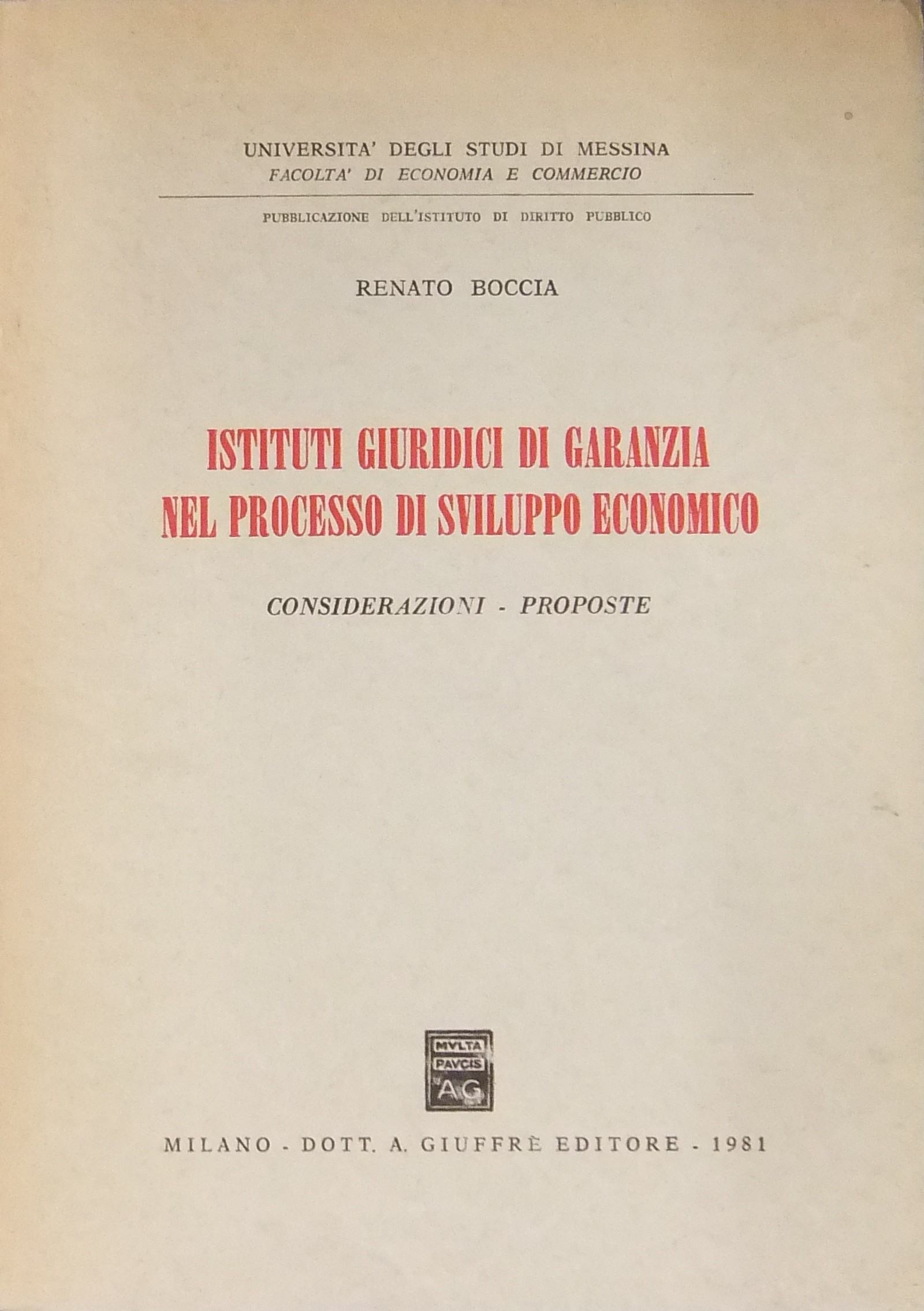 Istituti giuridici di garanzia