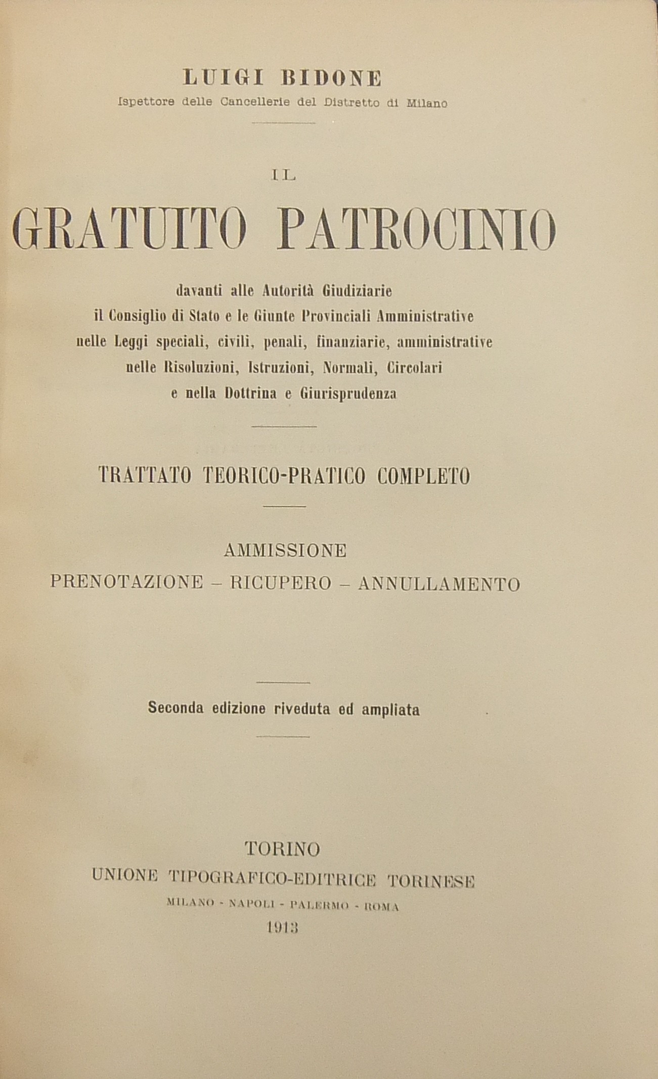 Il gratuito patrocinio