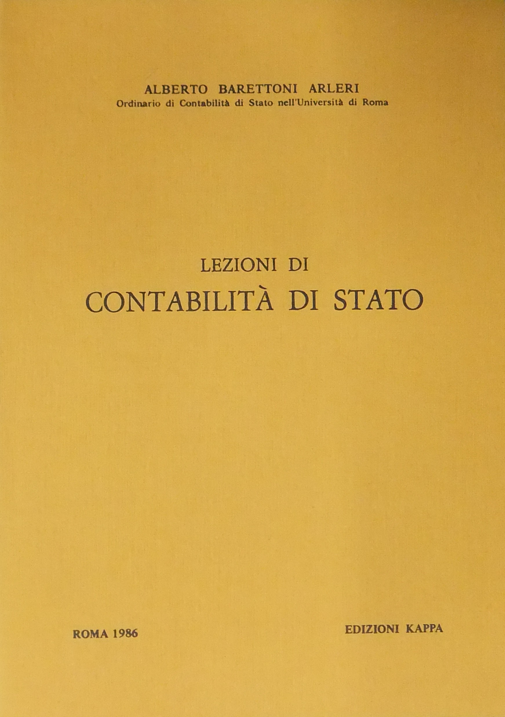 Lezioni di contabilità di stato
