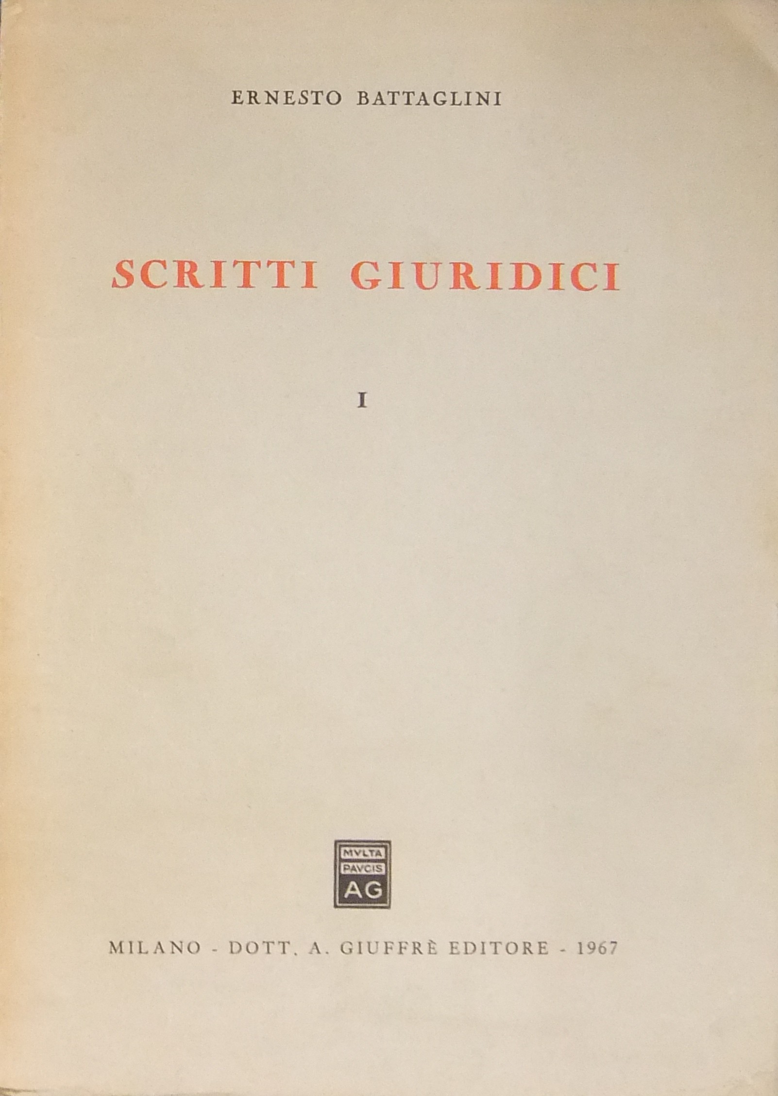Scritti giuridici