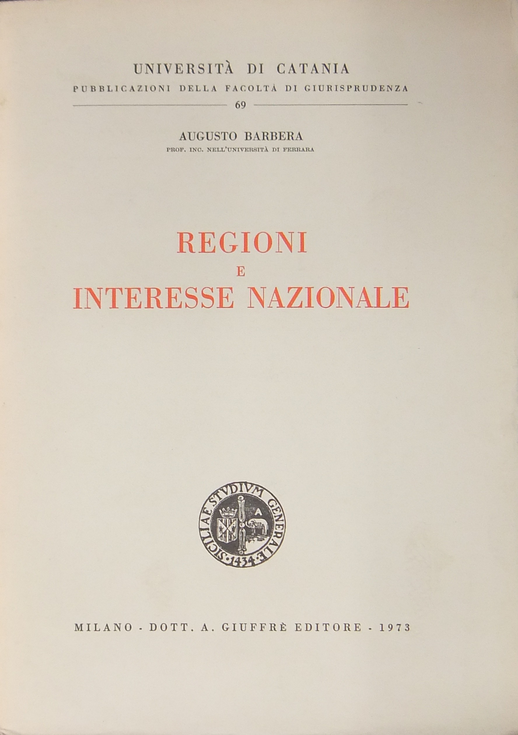 Regioni e interesse nazionale
