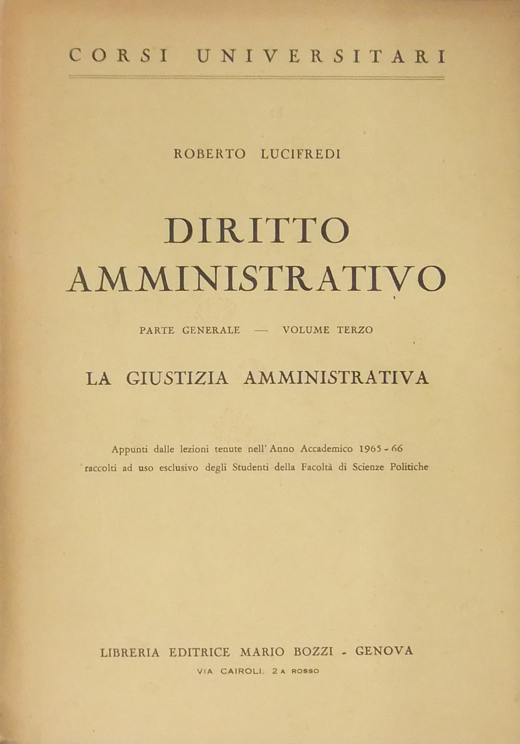 Diritto amministrativo. Parte generale.
