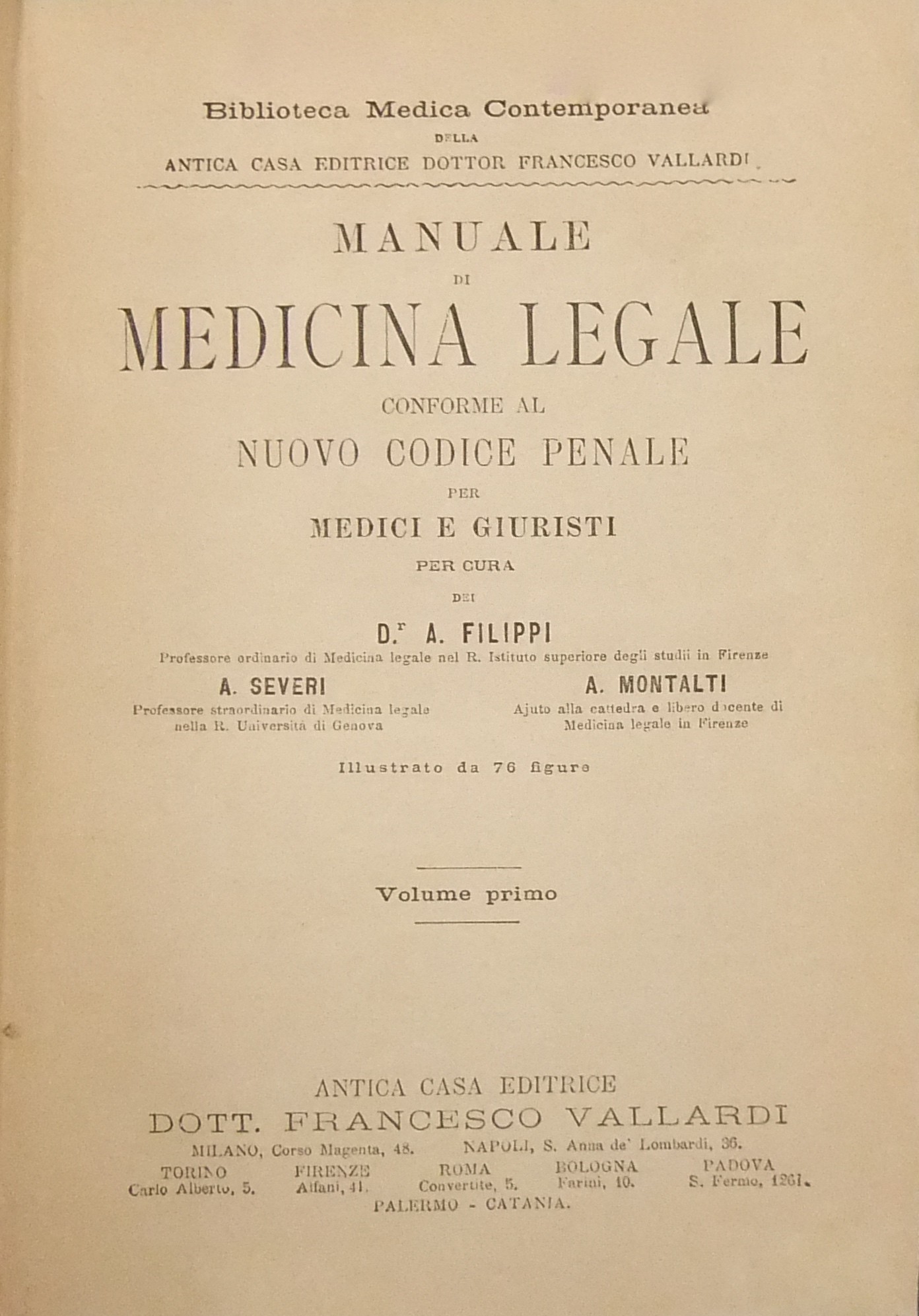 Manuale di medicina legale conforme al nuovo codice penale per medici e giuristi