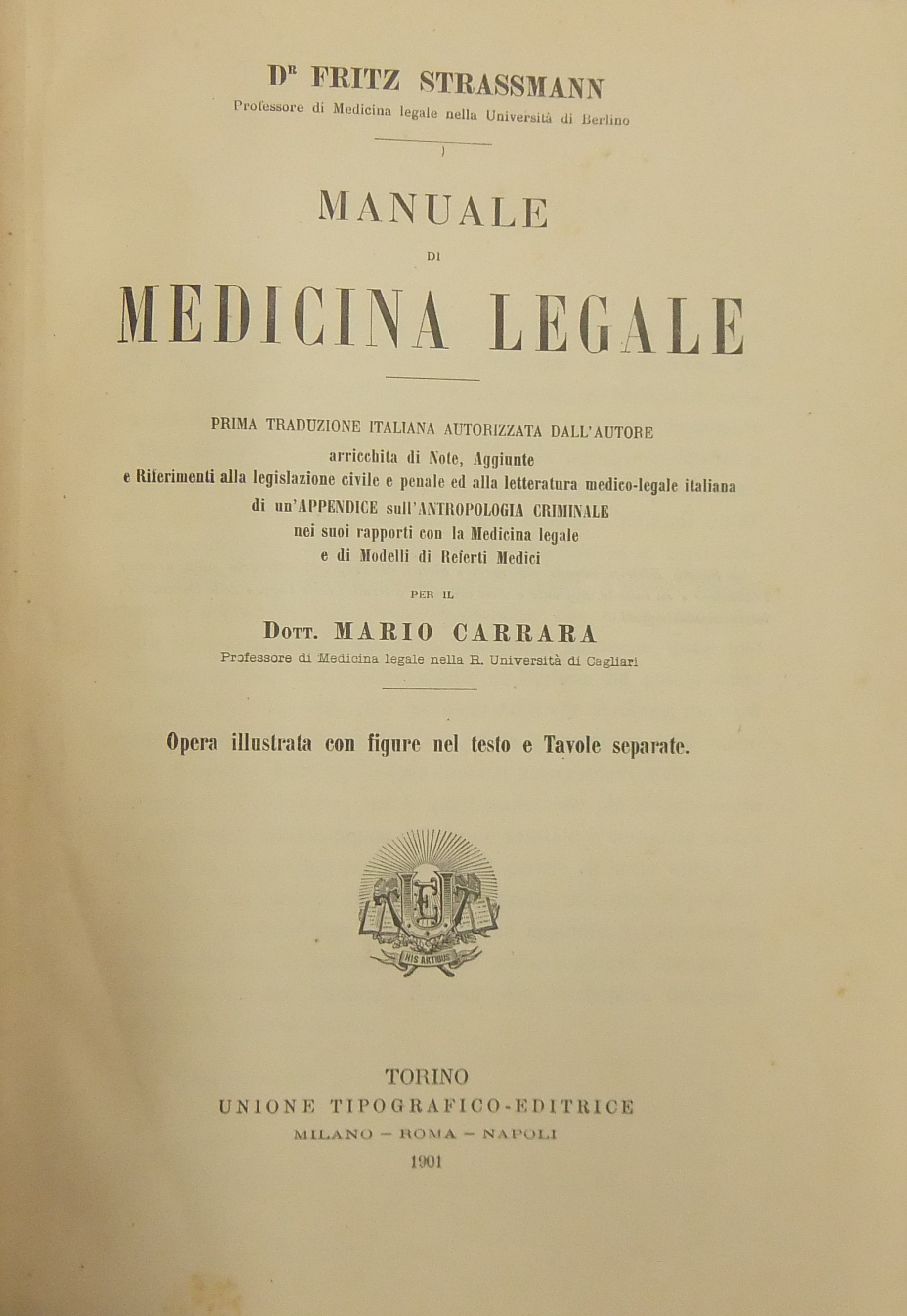 Manuale di medicina legale.