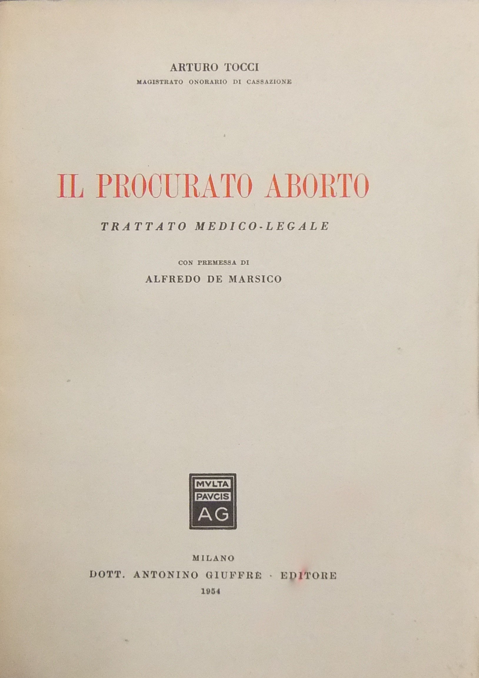 Il procurato aborto. 