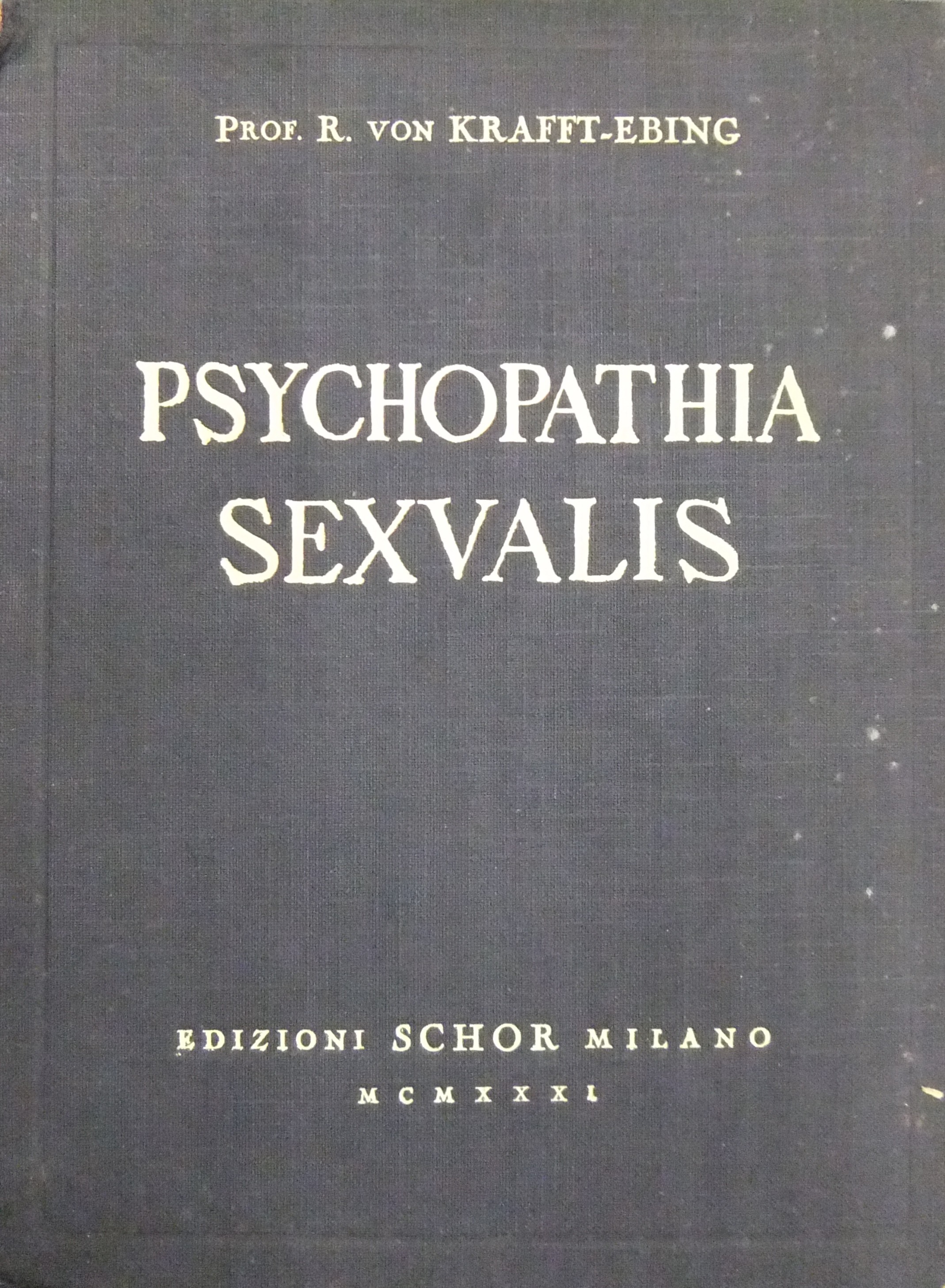 Psychopathia sexualis.