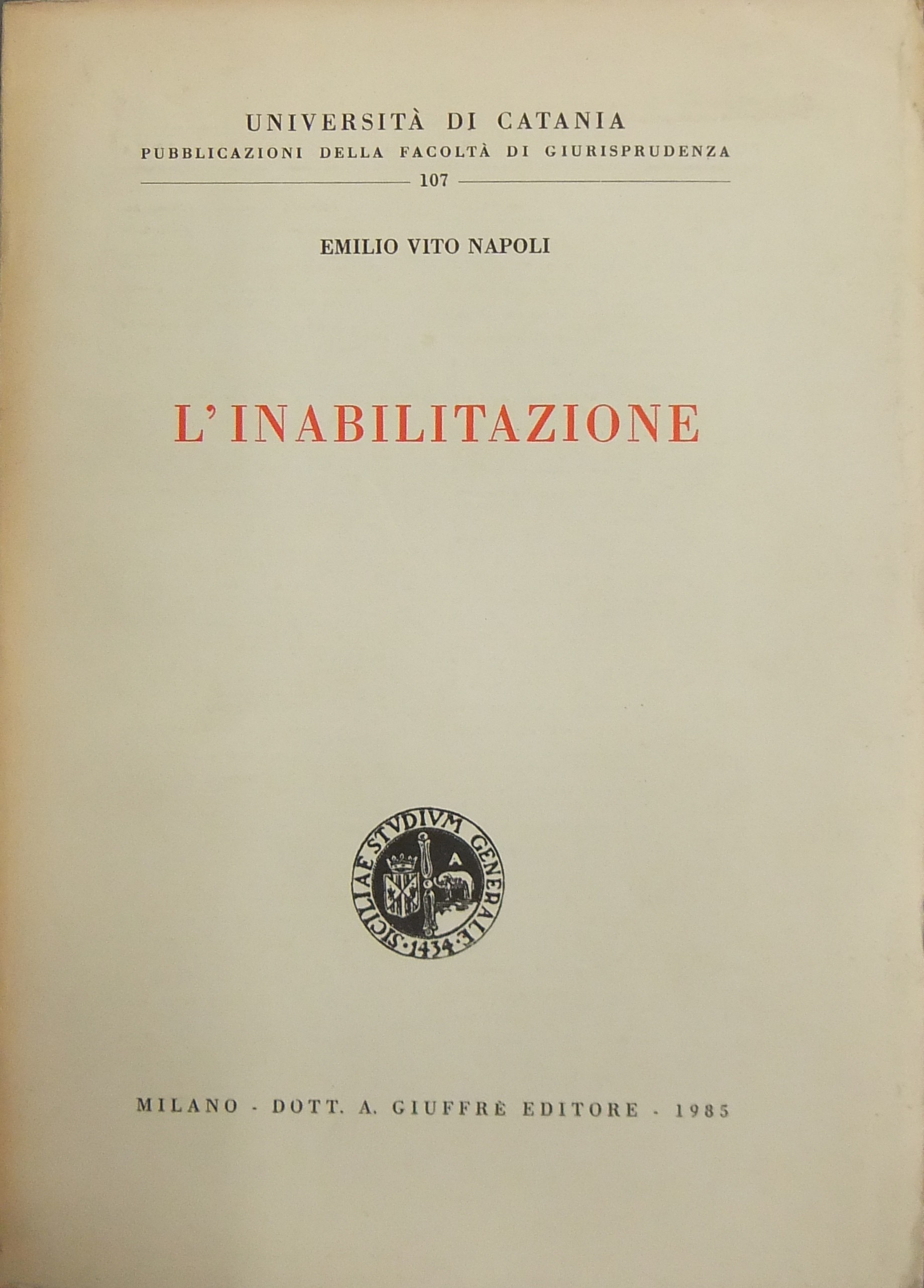 L'inabilitazione