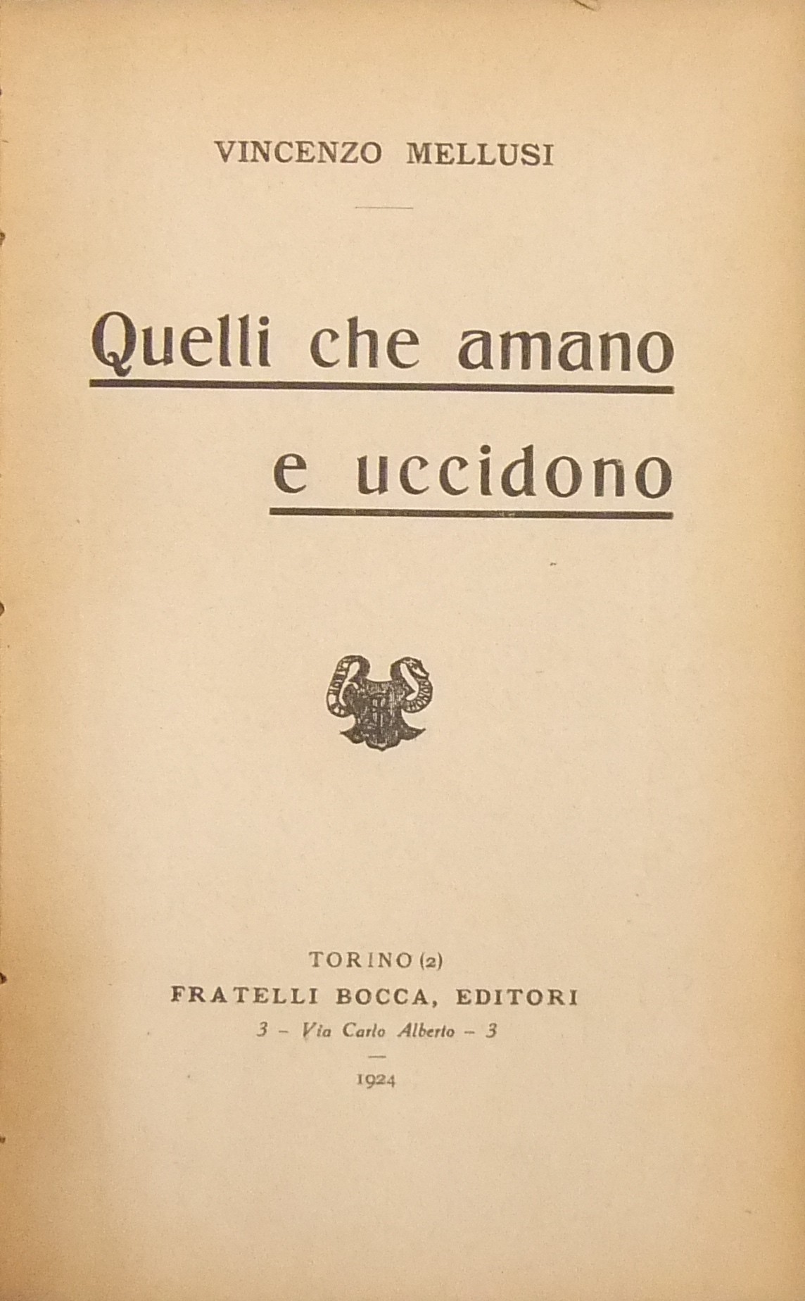 Quelli che amano e uccidono