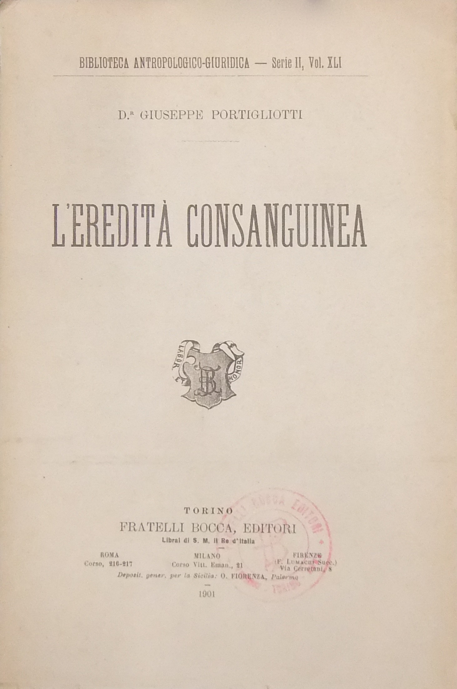 L'eredità consanguinea