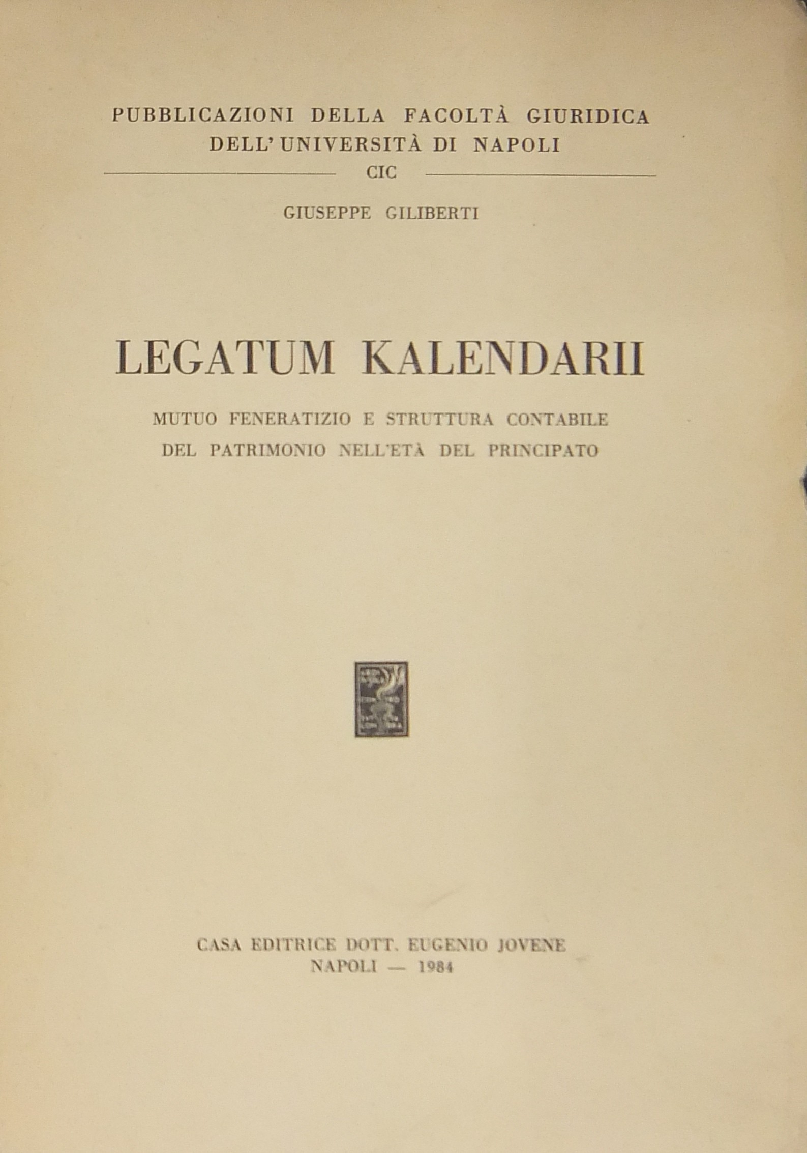 Legatum kalendarii.