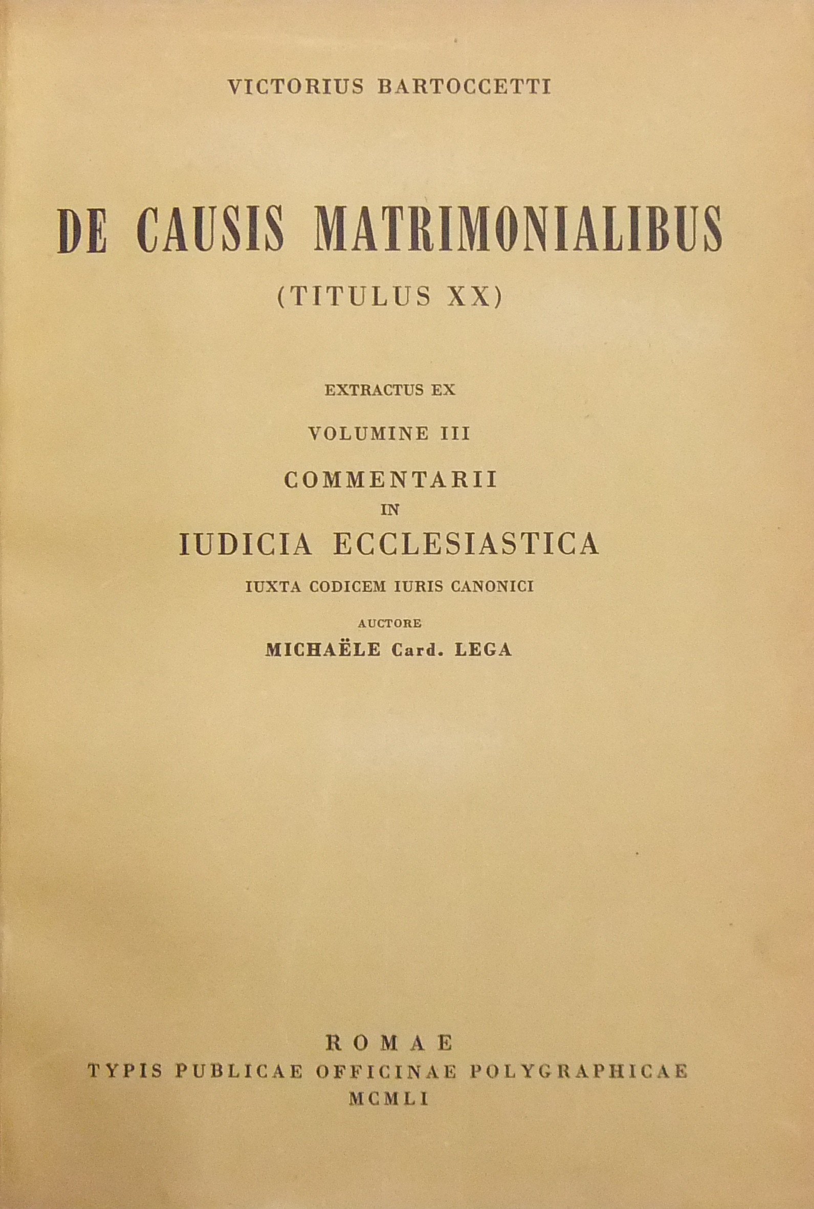 De causis matrimonialibus (titulus XX). 