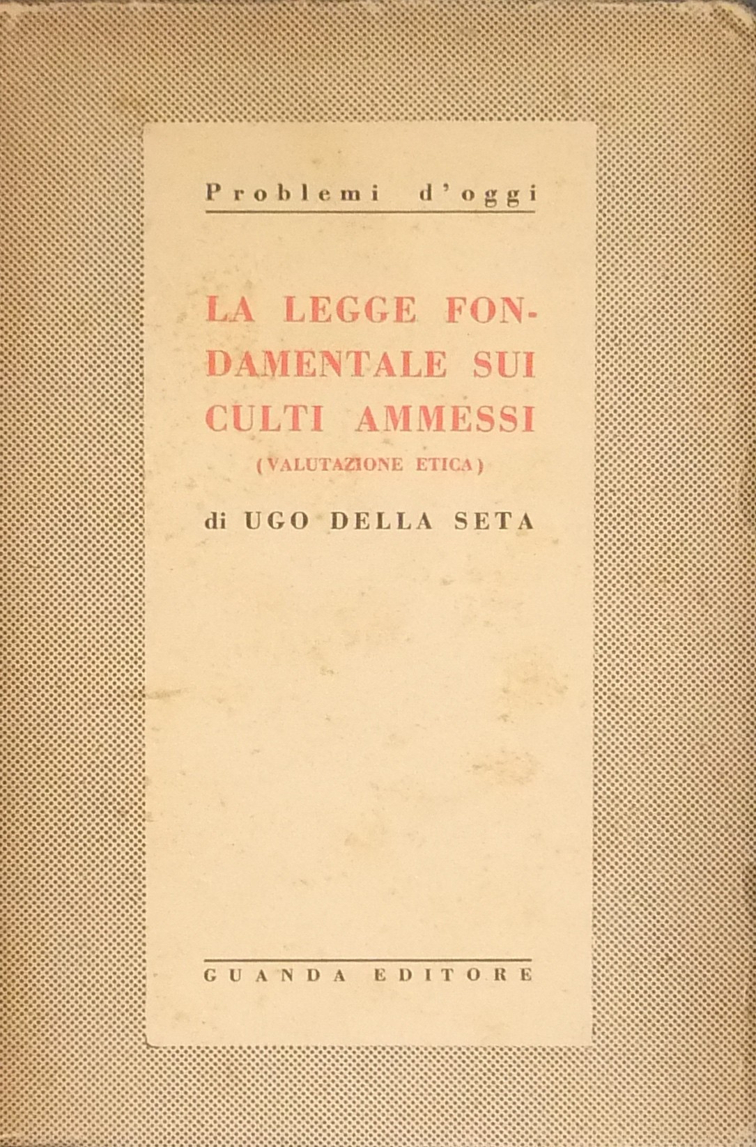 La legge fondamentale sui culti ammessi