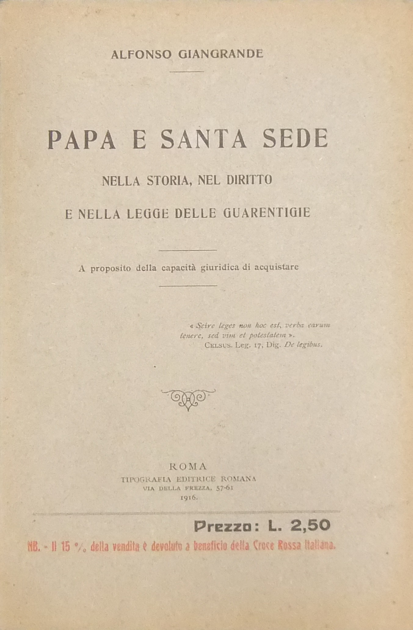 Papa e Santa Sede nella storia nel diritto 