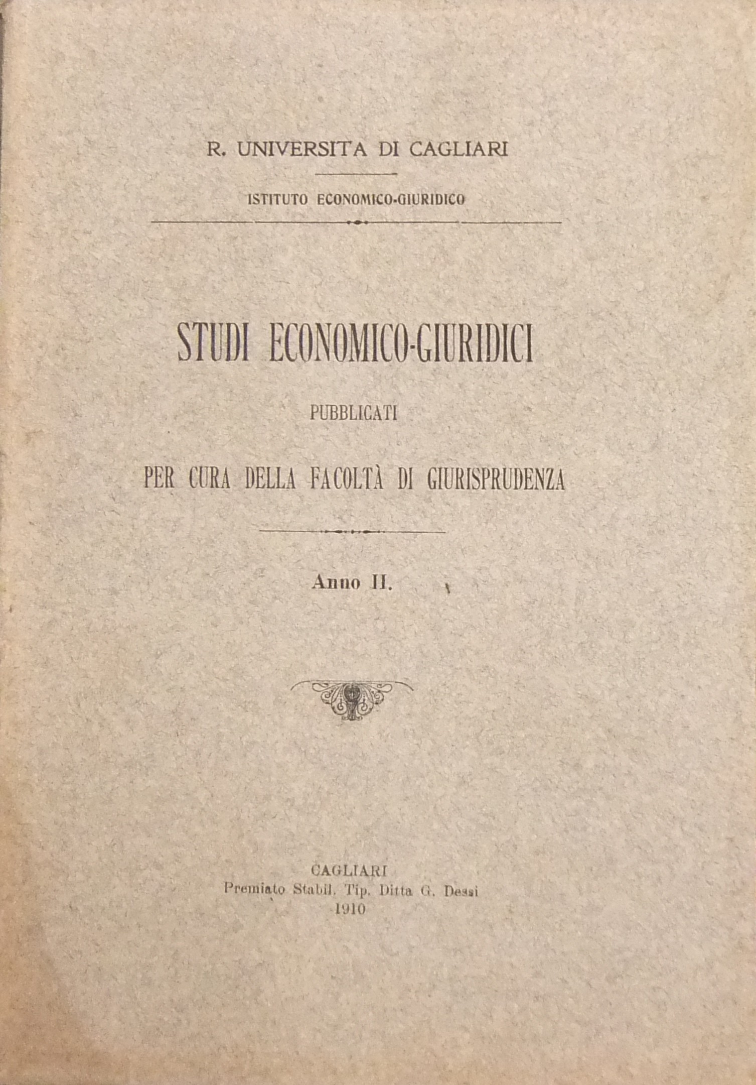 Studi economico-giuridici. 